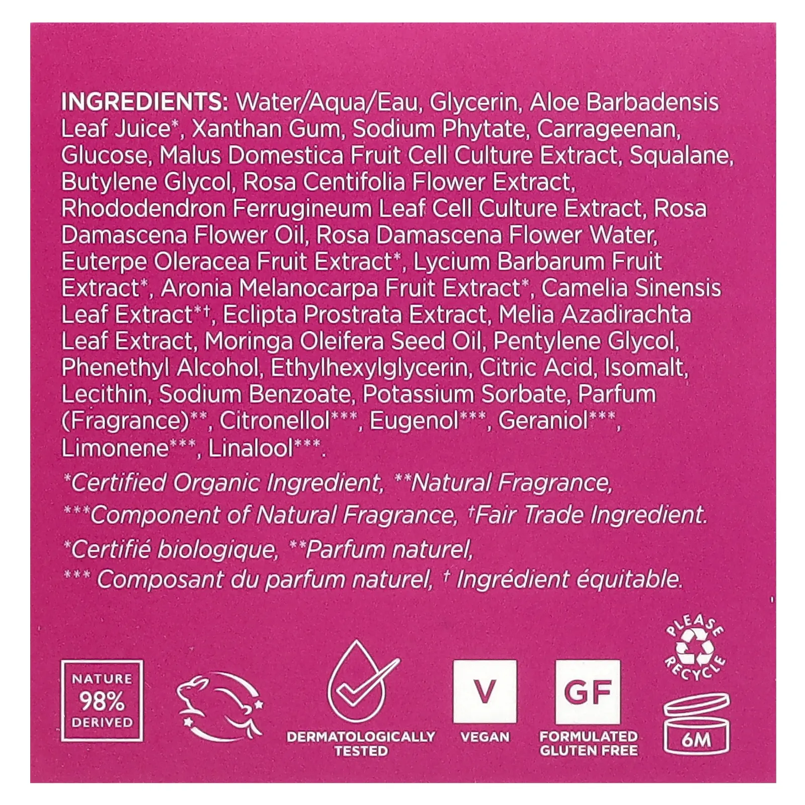 Andalou Naturals, 1000 Roses, успокаивающая маска для сна, для чувствительной кожи, 50 мл (1,7 жидк. Унции)