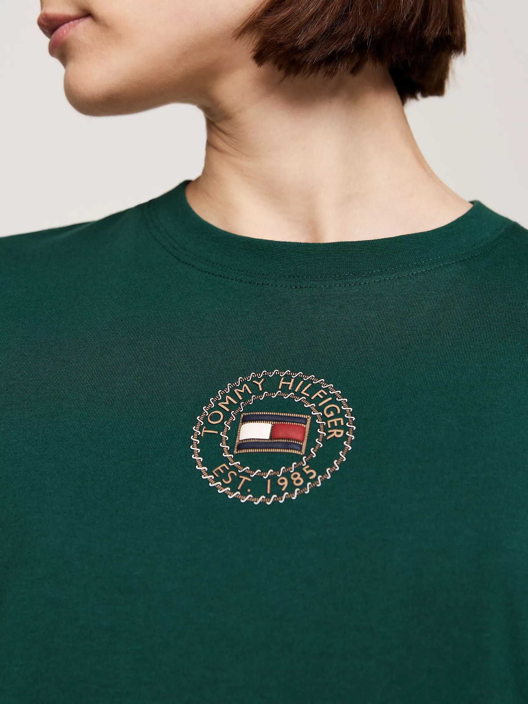Женское платье Tommy Hilfiger, Морское платье-футболка с логотипом