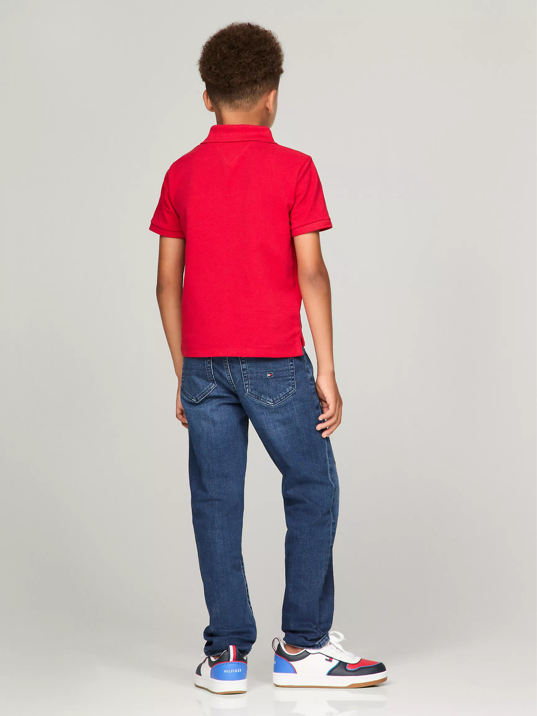 Рубашка-поло для мальчиков Tommy Hilfiger, Детское поло с короткими рукавами и логотипом Script 85