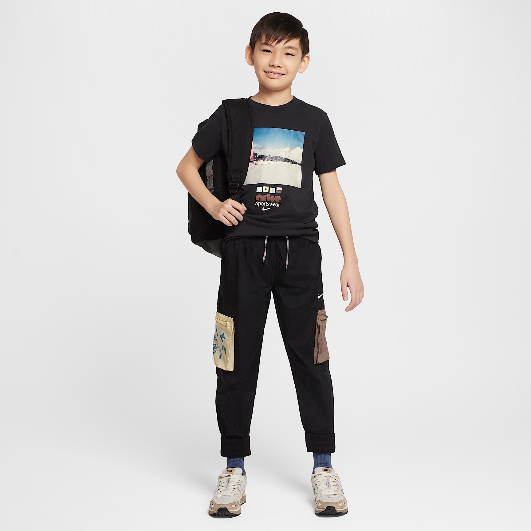 Nike Sportswear Big Kids' Crew-Neck T-Shirt
