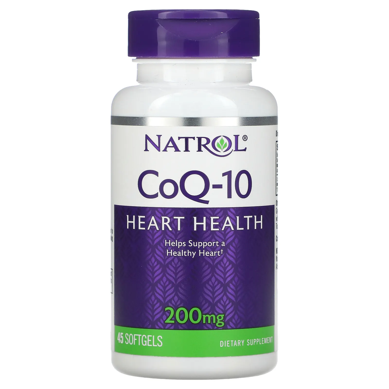 Natrol, CoQ-10, 200 мг, 45 мягких желатиновых капсул
