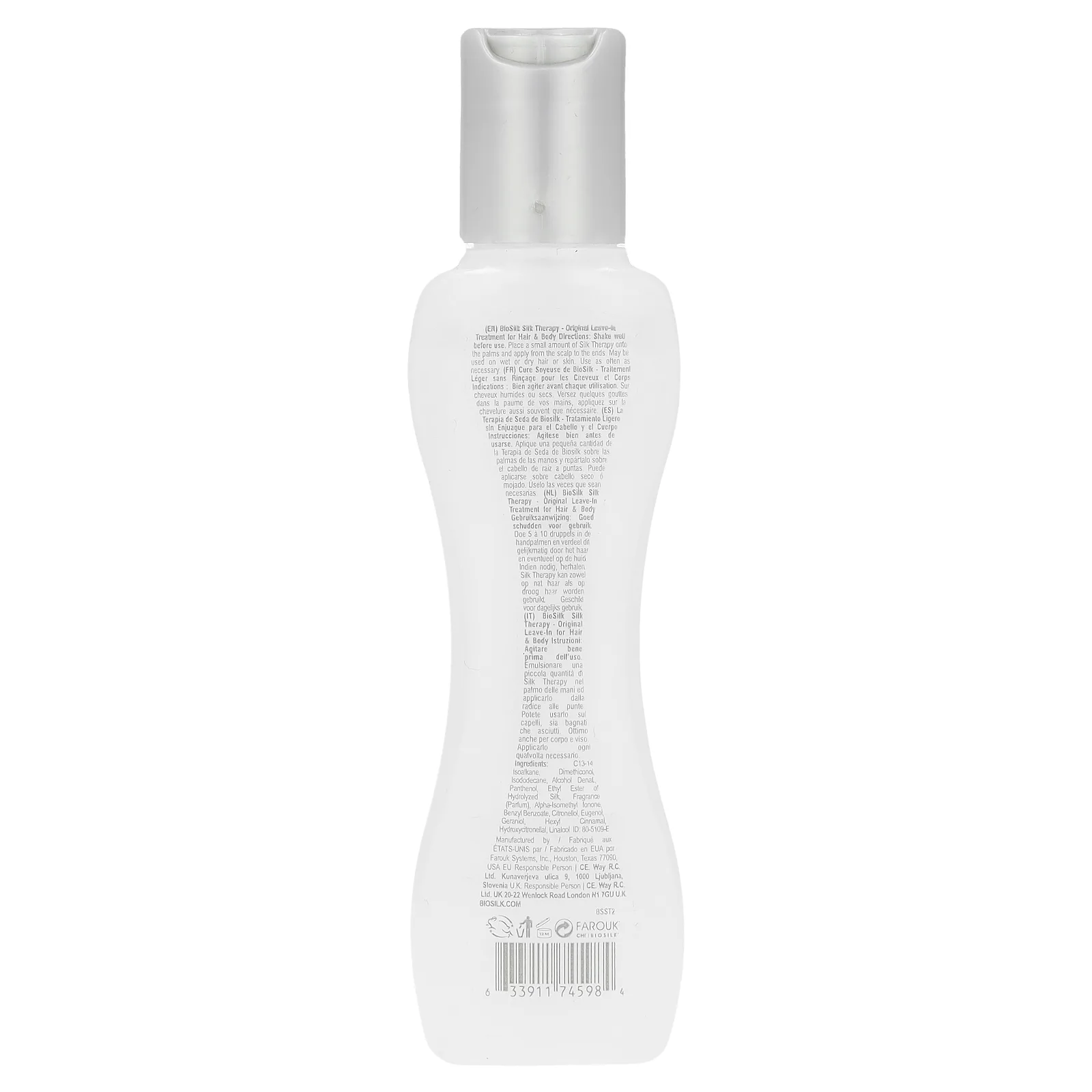 Biosilk, Silk Therapy®, оригинальное несмываемое средство, для волос и тела, 67 мл (2,26 жидк. Унции)