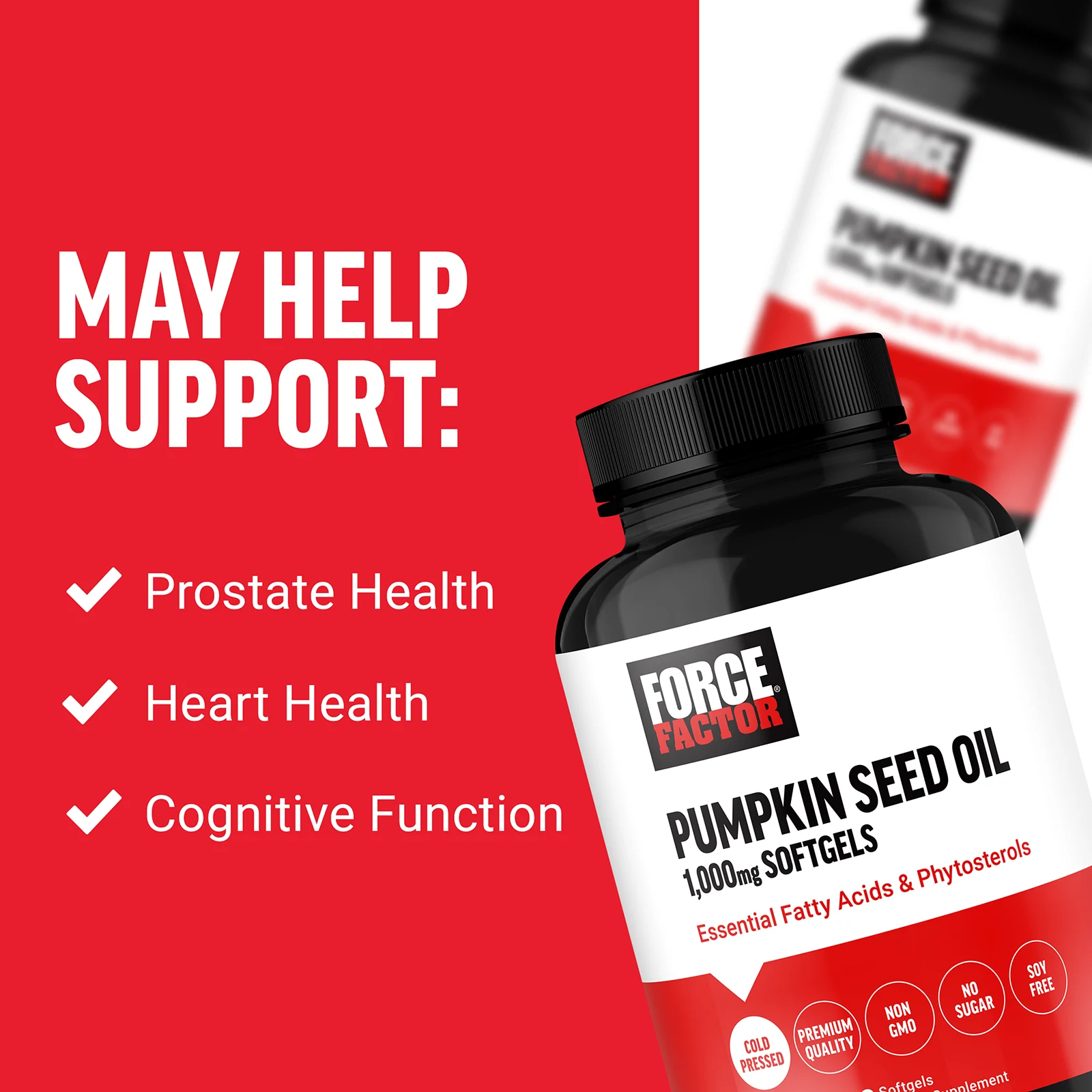 Force Factor, тыквенное масло, 2000 мг, 100 капсул (1000 мг в 1 капсуле)