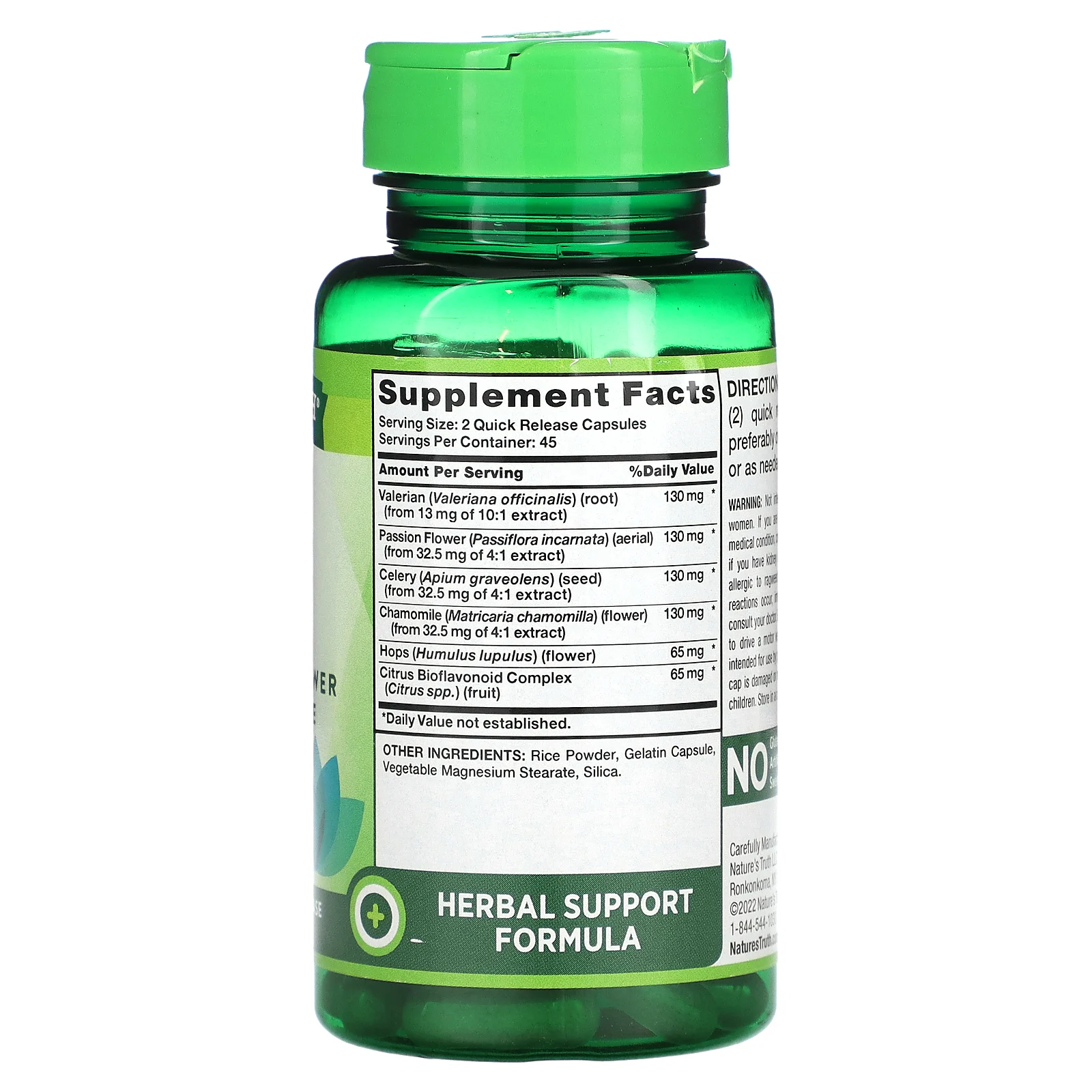 Nature's Truth, Calm Caps, 90 капсул с быстрым высвобождением