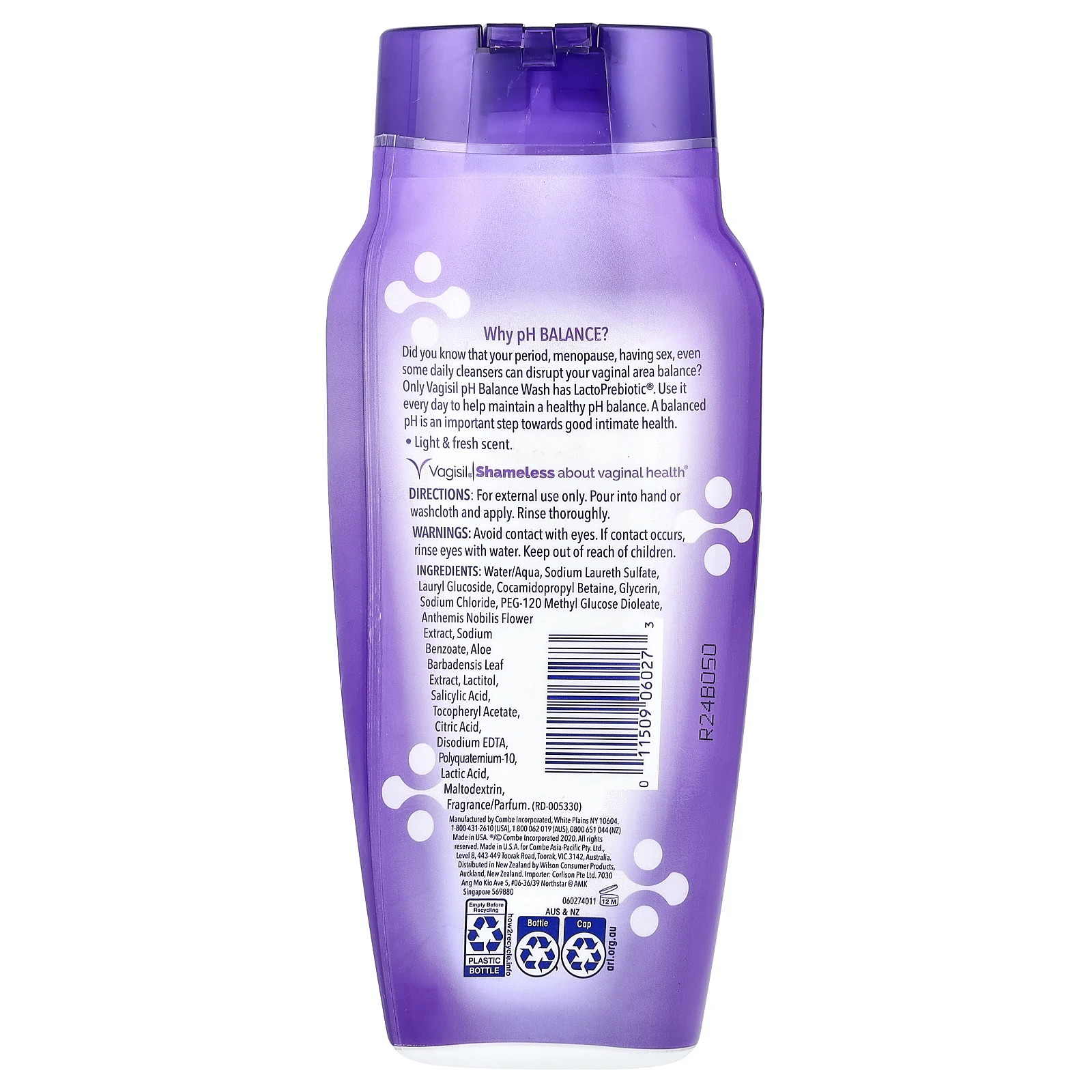 Vagisil, pH Balance, ежедневное средство для интимной гигиены, 354 мл (12 жидк. унций)