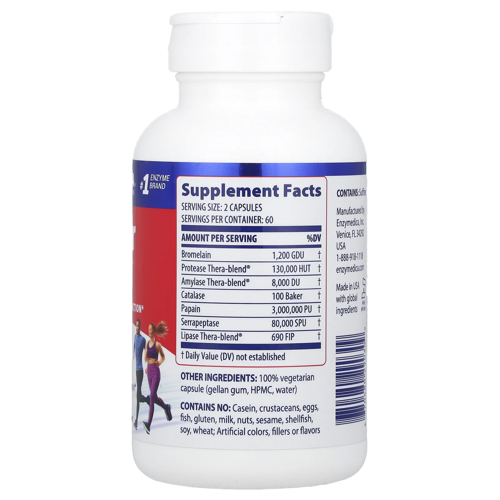 Enzymedica, Repair Gold, восстановление мышц, тканей и суставов, 120 капсул