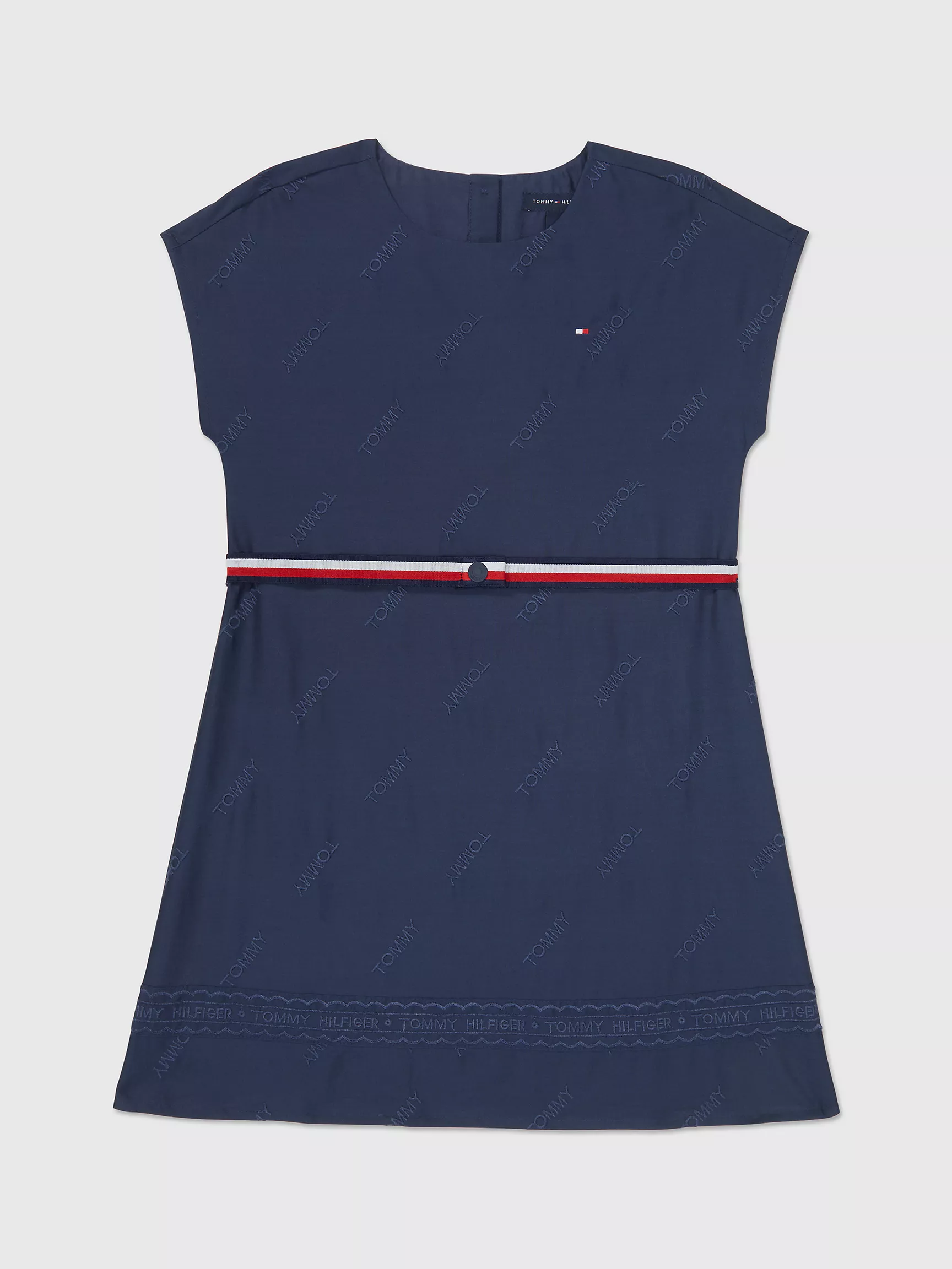 Платье для девочек Tommy Hilfiger, Детское платье с логотипом и полосками