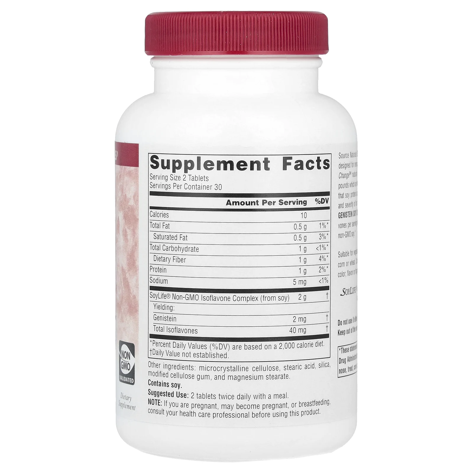 Source Naturals, Genistein Soy Complex, 2000 мг, 60 таблеток (1000 мг в каждой таблетке)