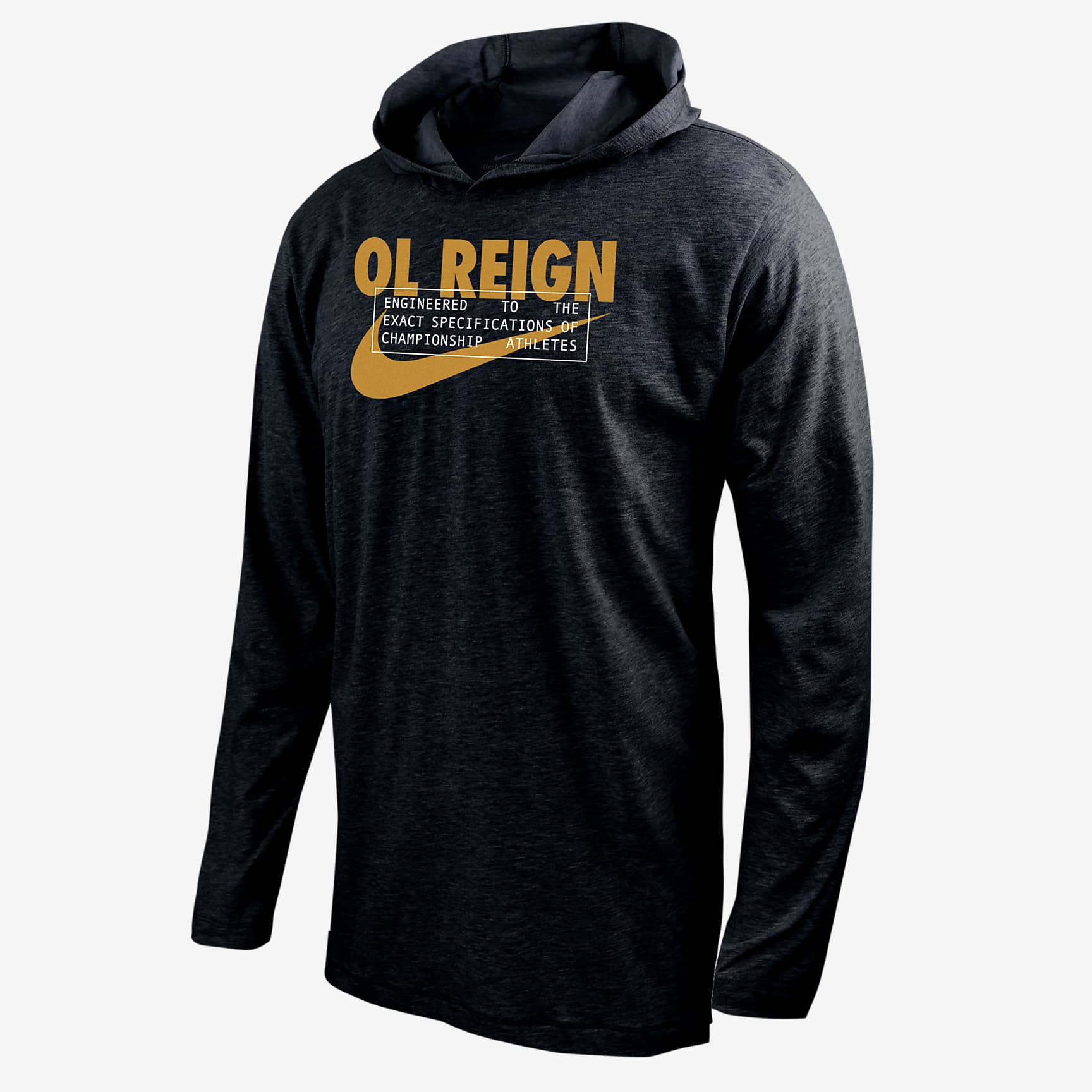 OL Reign Men's Nike Soccer Long-Sleeve Hooded T-Shirt