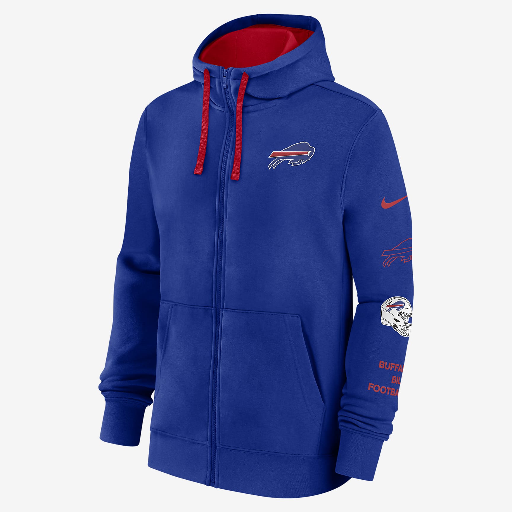 Buffalo Bills Club Men's Nike NFL Full-Zip Hoodie