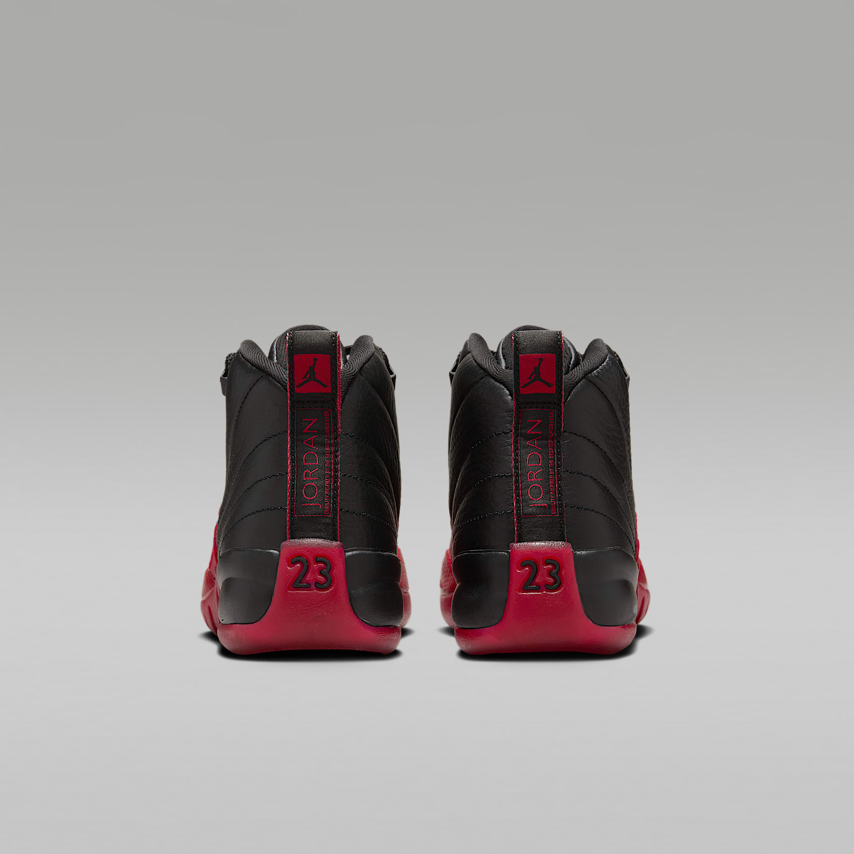 Air Jordan 12 Retro "Black and Varsity Red" Big Kids' Shoes