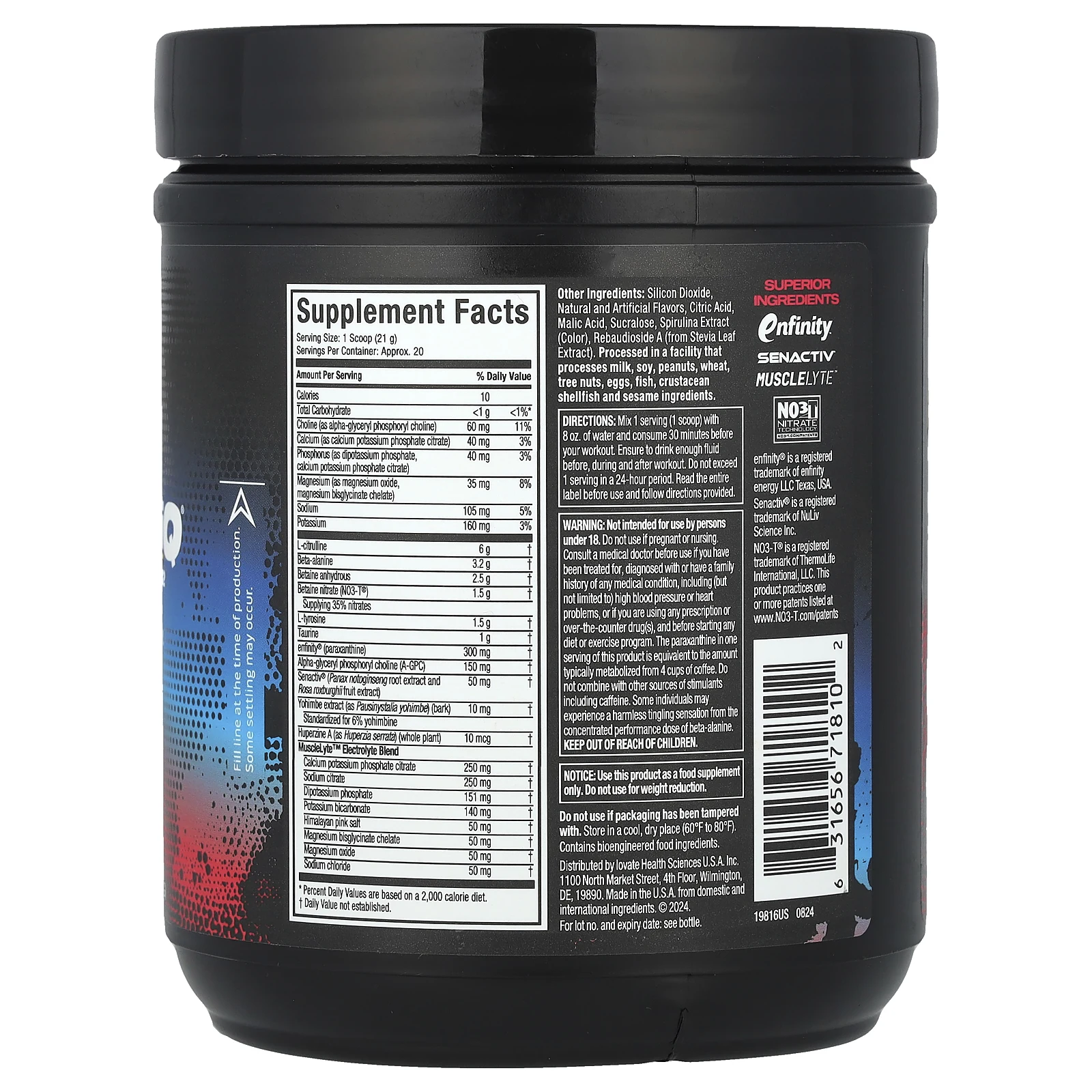 MuscleTech, EuphoriQ® Pre-Workout V2, Rocket Pop, 414 г (14,62 унции)