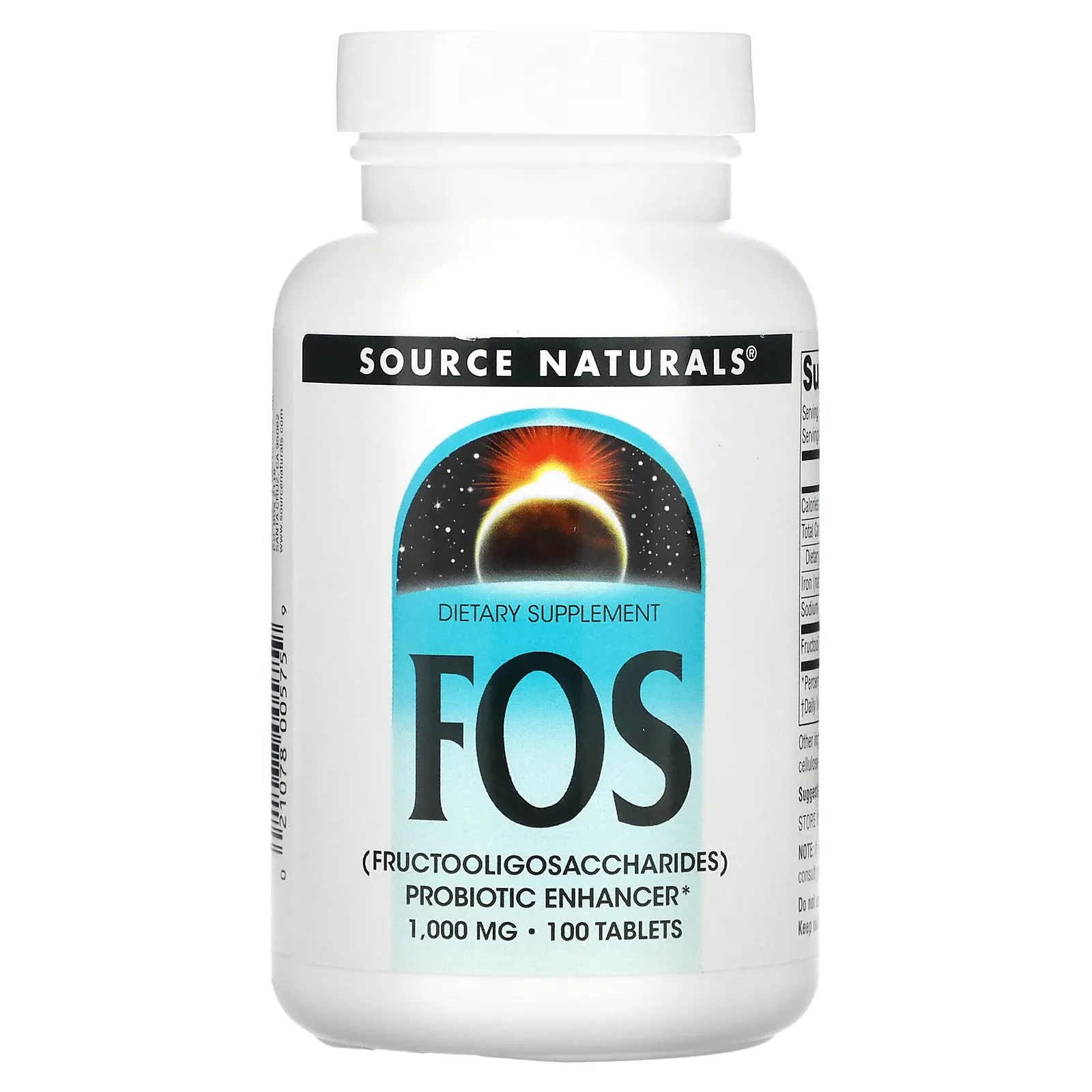 Source Naturals, ФОС (фруктоолигосахариды), 100 таблеток
