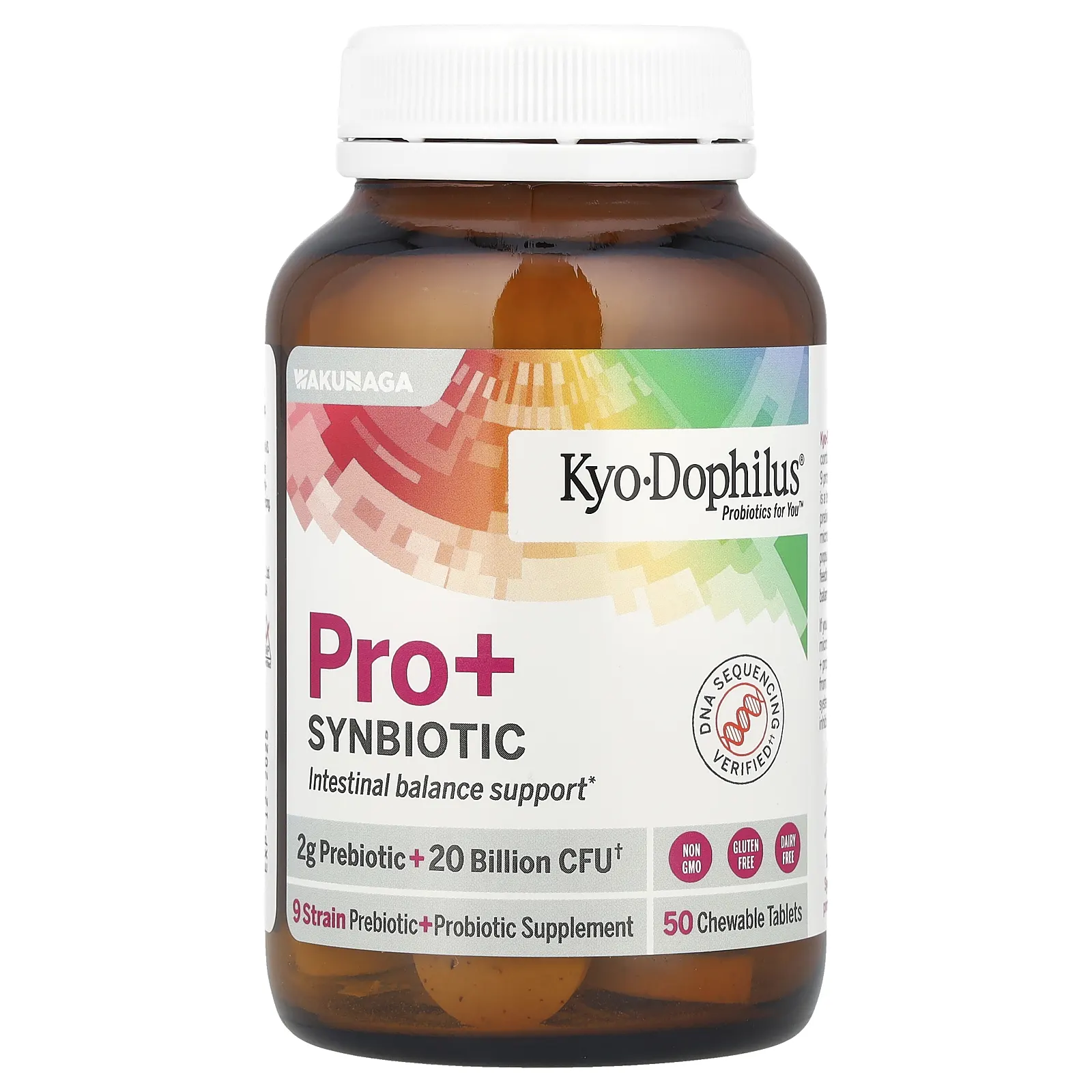 Kyolic, Kyo-Dophilus® Pro + Synbiotic, ягодный смузи, 50 жевательных таблеток