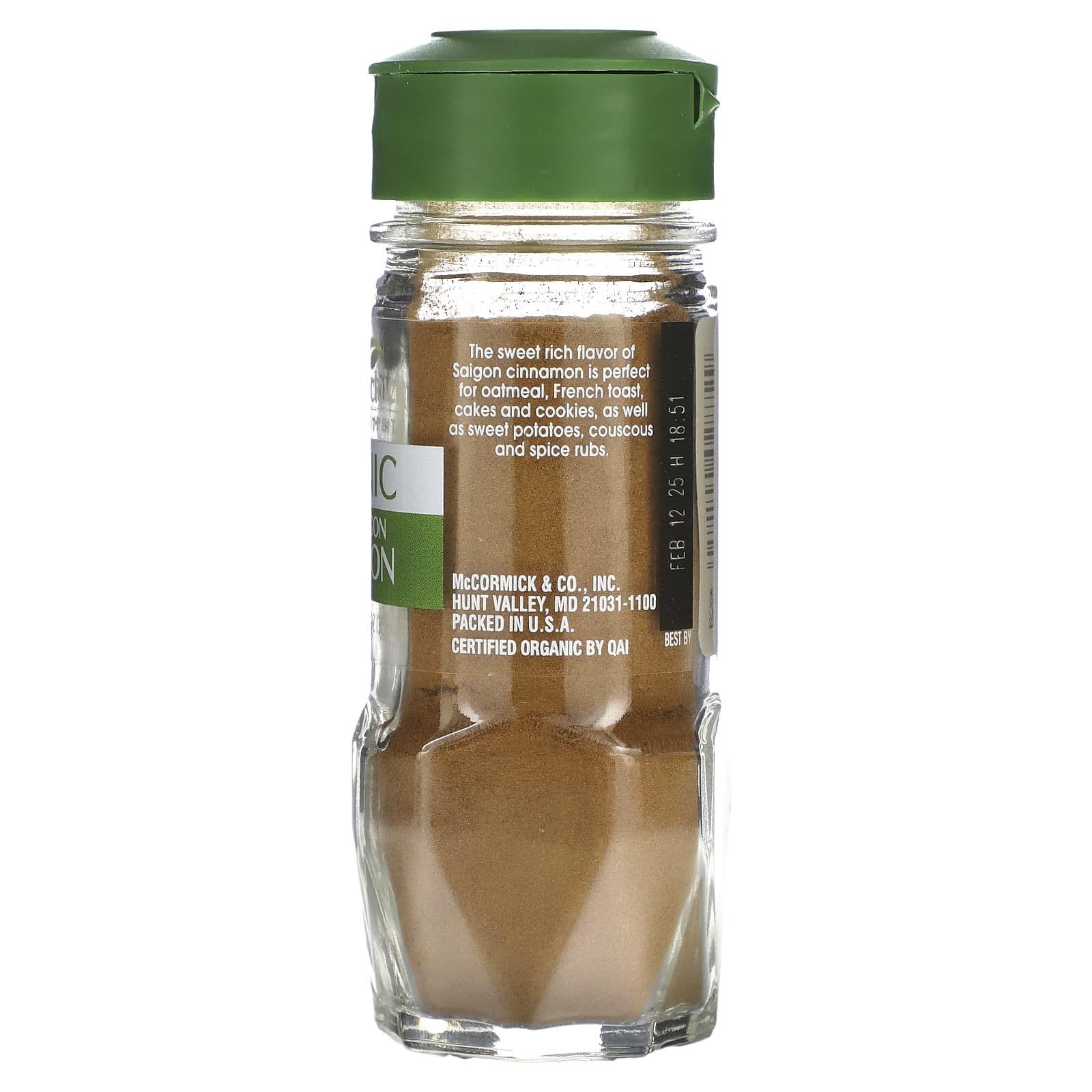 McCormick Gourmet, Organic, Молотая сайгонская корица, 1,25 унции (35 г)