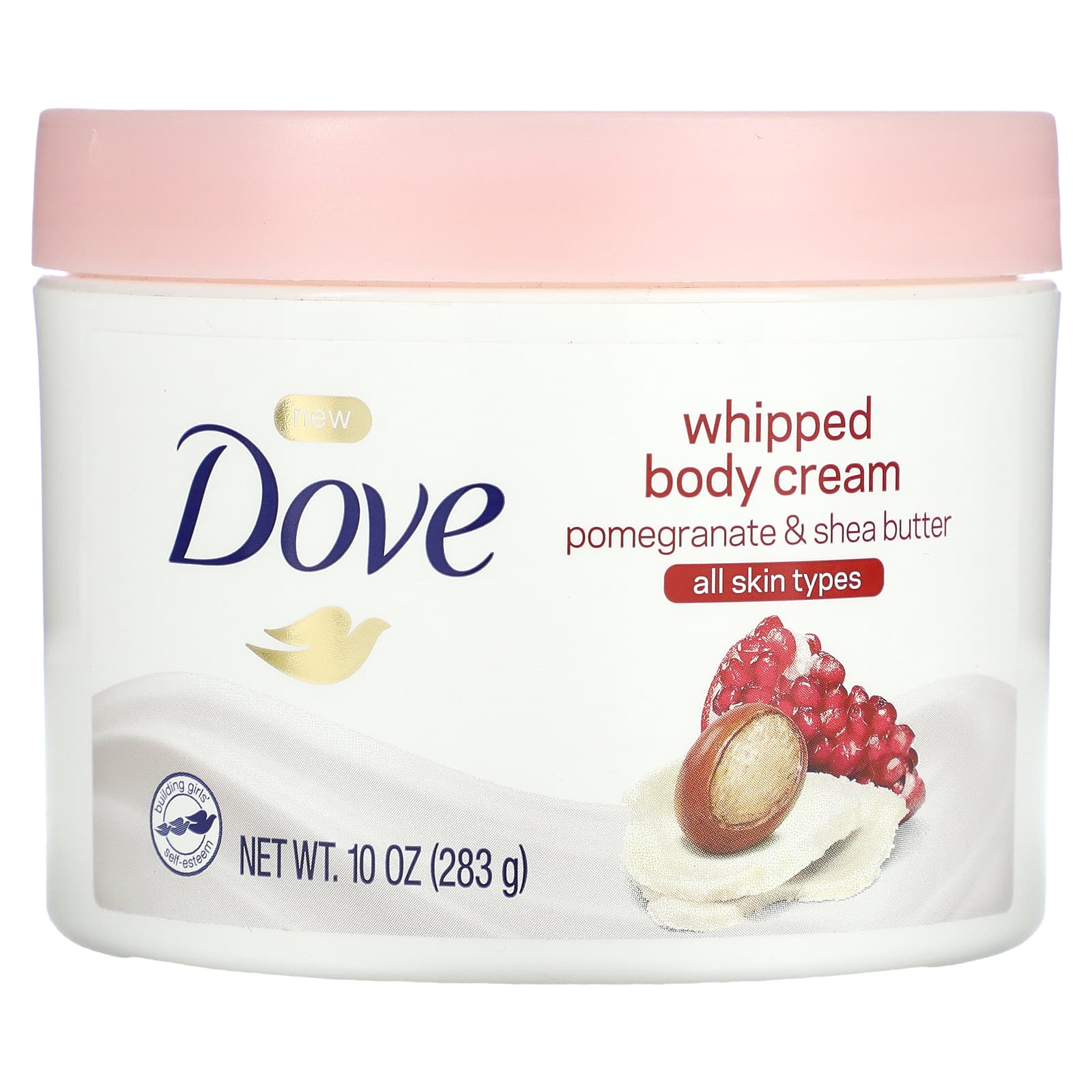 Dove, Взбитый крем для тела, гранат и масло ши, 283 г (10 унций)