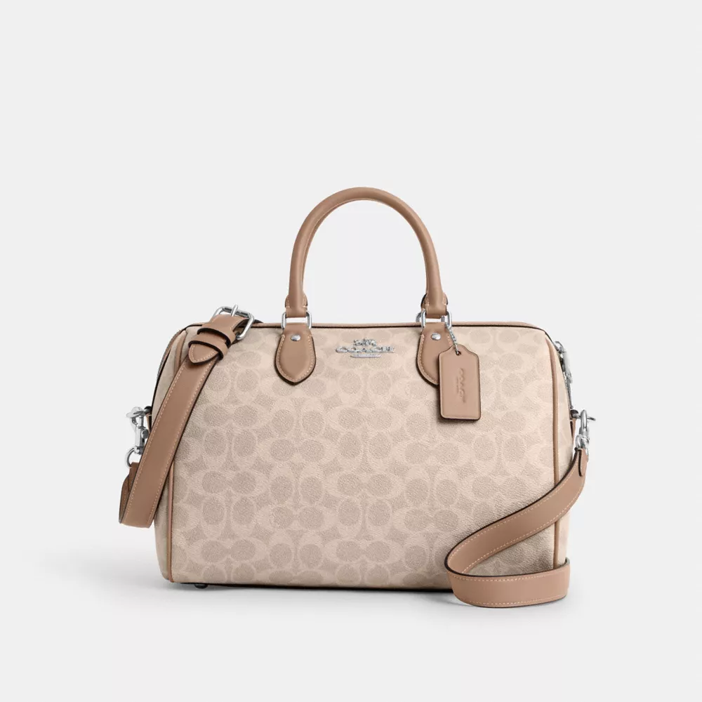 Сумка COACH Rowan Large Satchel Bag In Signature Canvas