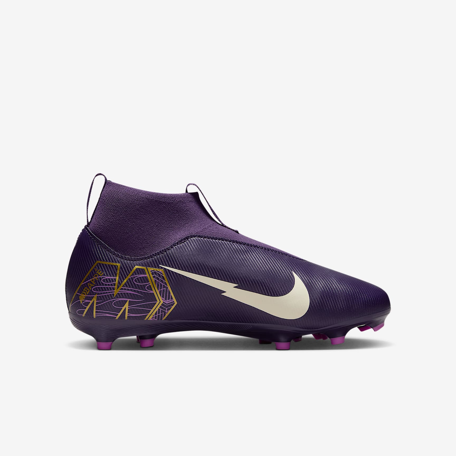 Nike Jr. Mercurial Superfly 10 Academy "Kylian Mbappé" Little/Big Kids' MG High-Top Soccer Cleats