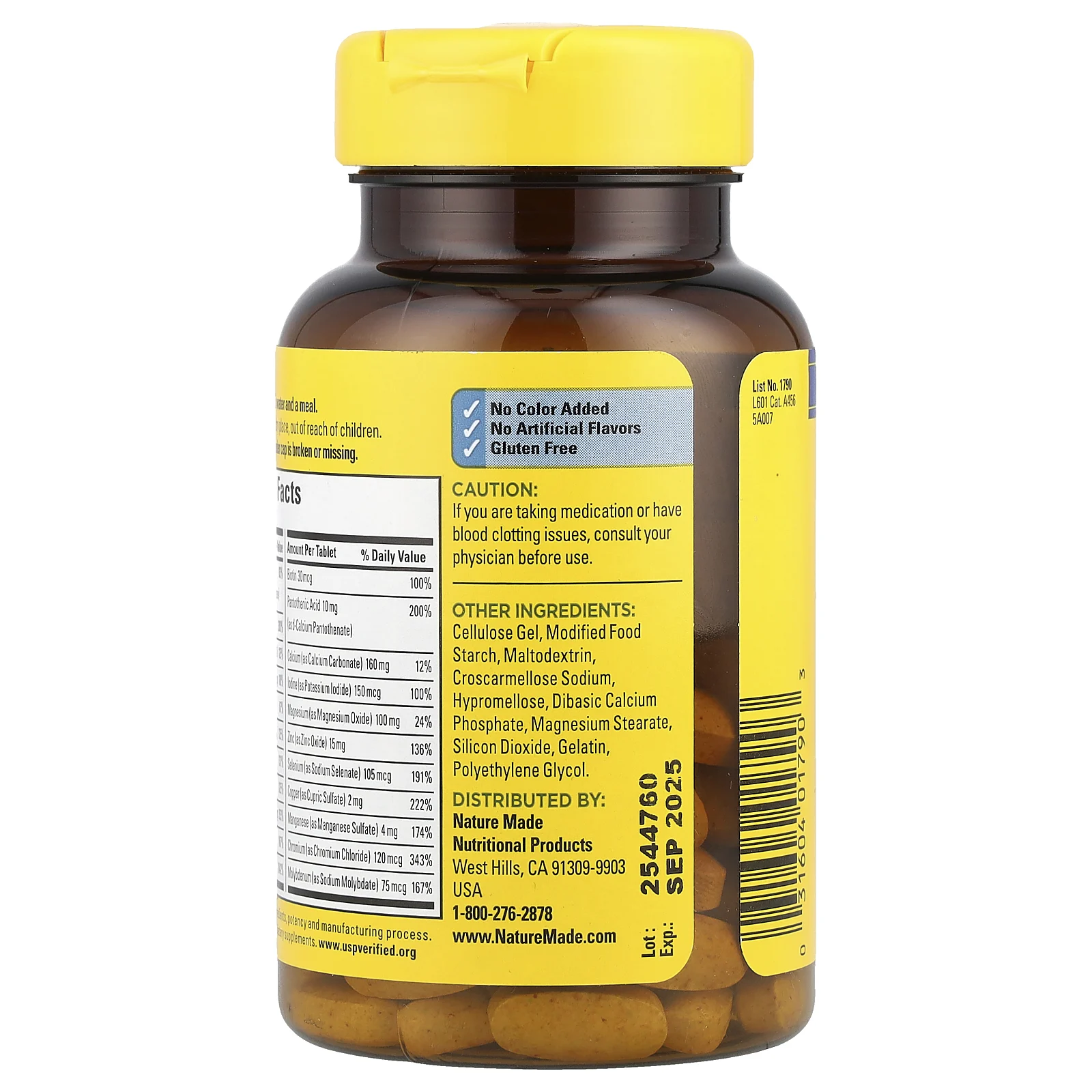 Nature Made, Multi For Him 50+, 90 таблеток