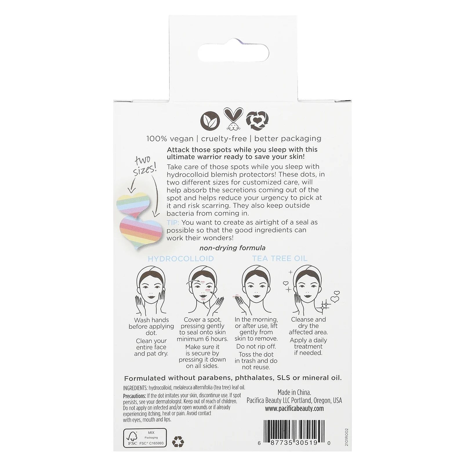 Pacifica, Pore Warrior, Overnight Rescue Spot Dots, 30 отдельных патчей