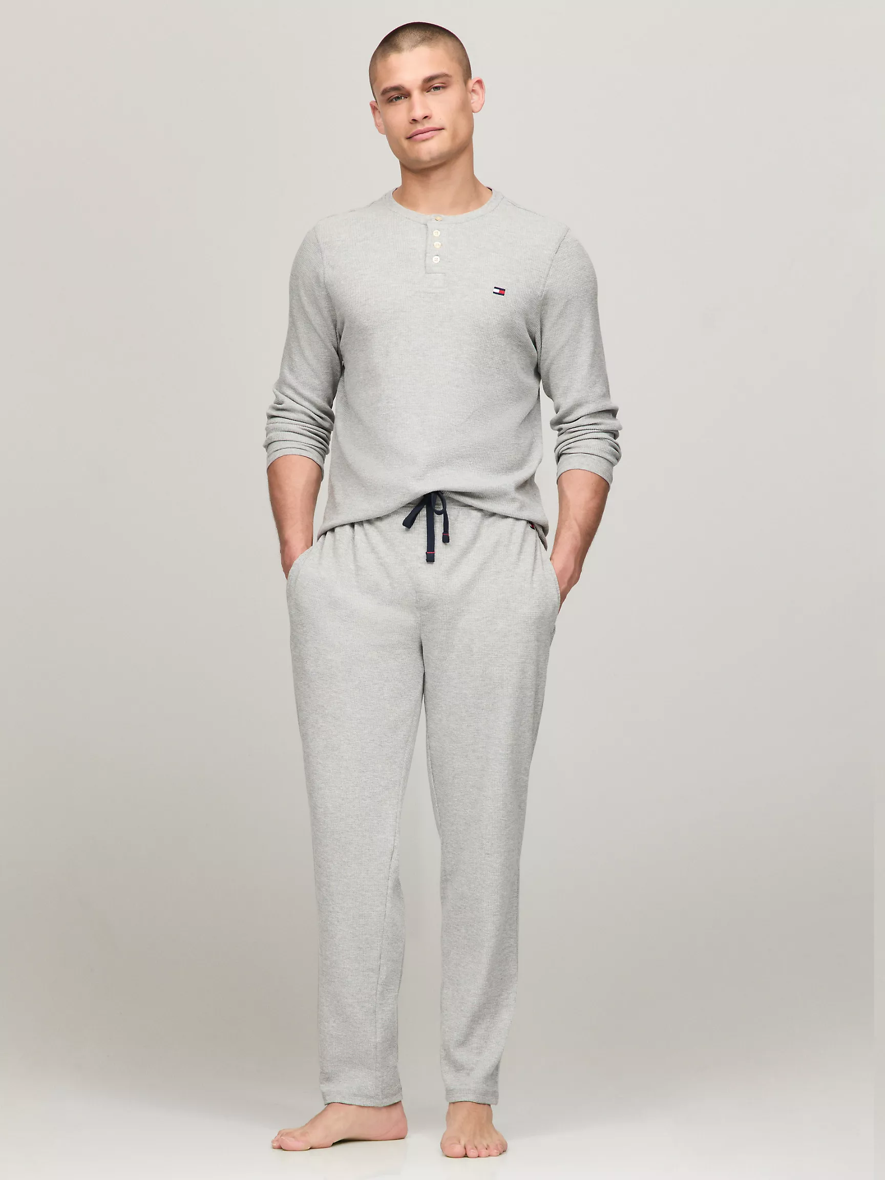 Мужской топ Tommy Hilfiger, Термокофта Henley для сна