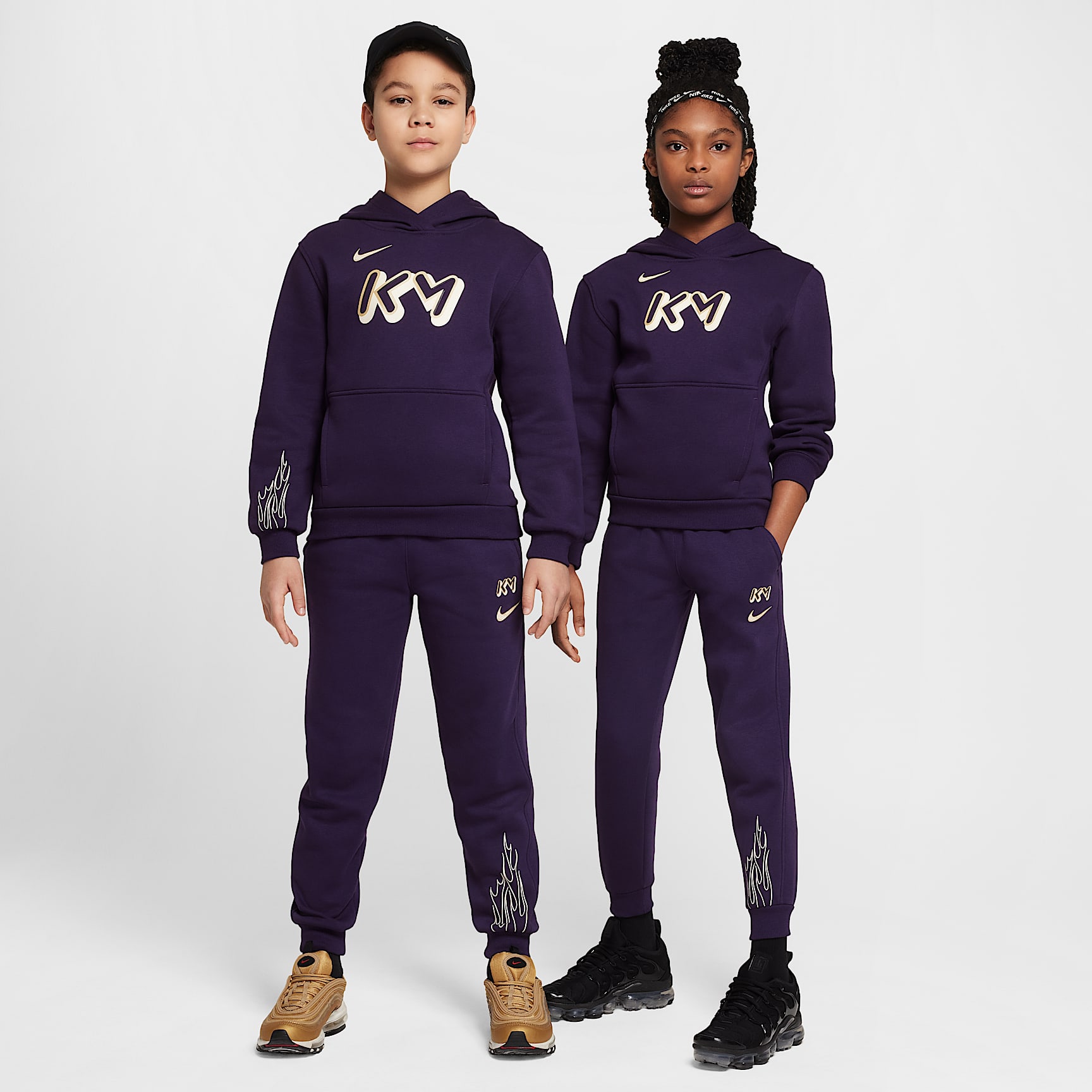 Kylian Mbappé Club Fleece Big Kids' Soccer Joggers