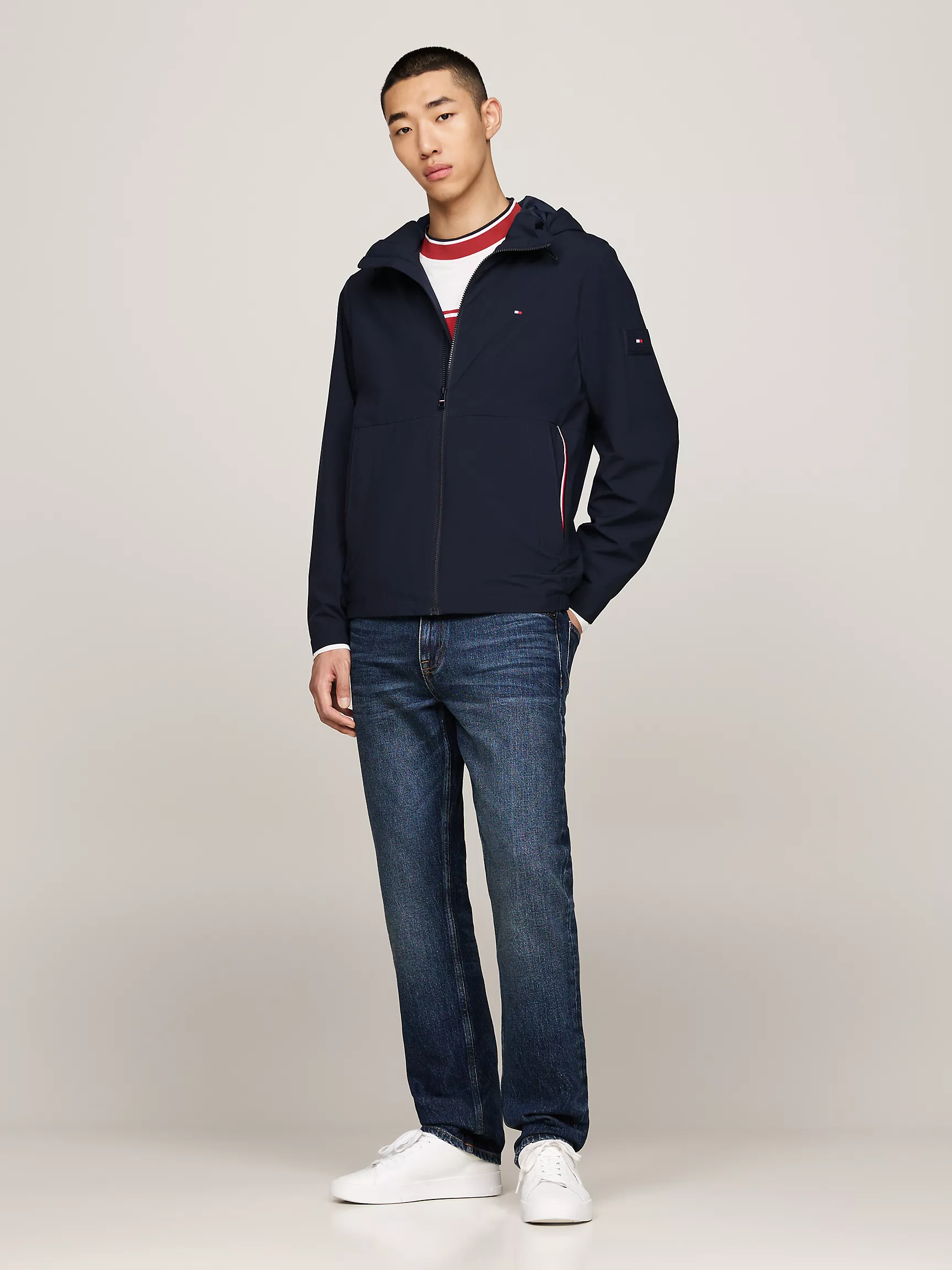 Мужская куртка Tommy Hilfiger, Водоотталкивающая куртка с капюшоном