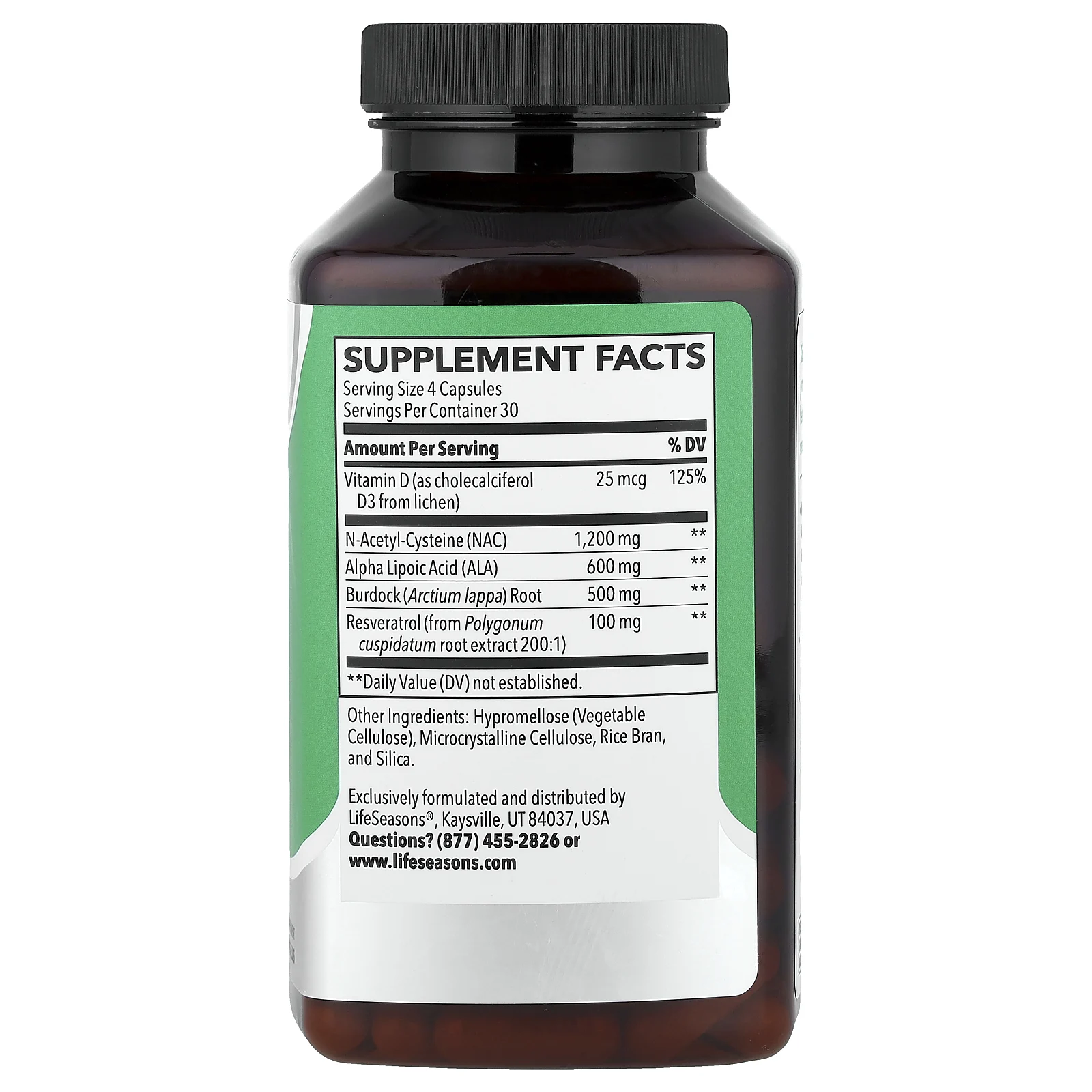 LifeSeasons, Therapeutics, поддержка почек, защита на клеточном уровне, 120 растительных капсул