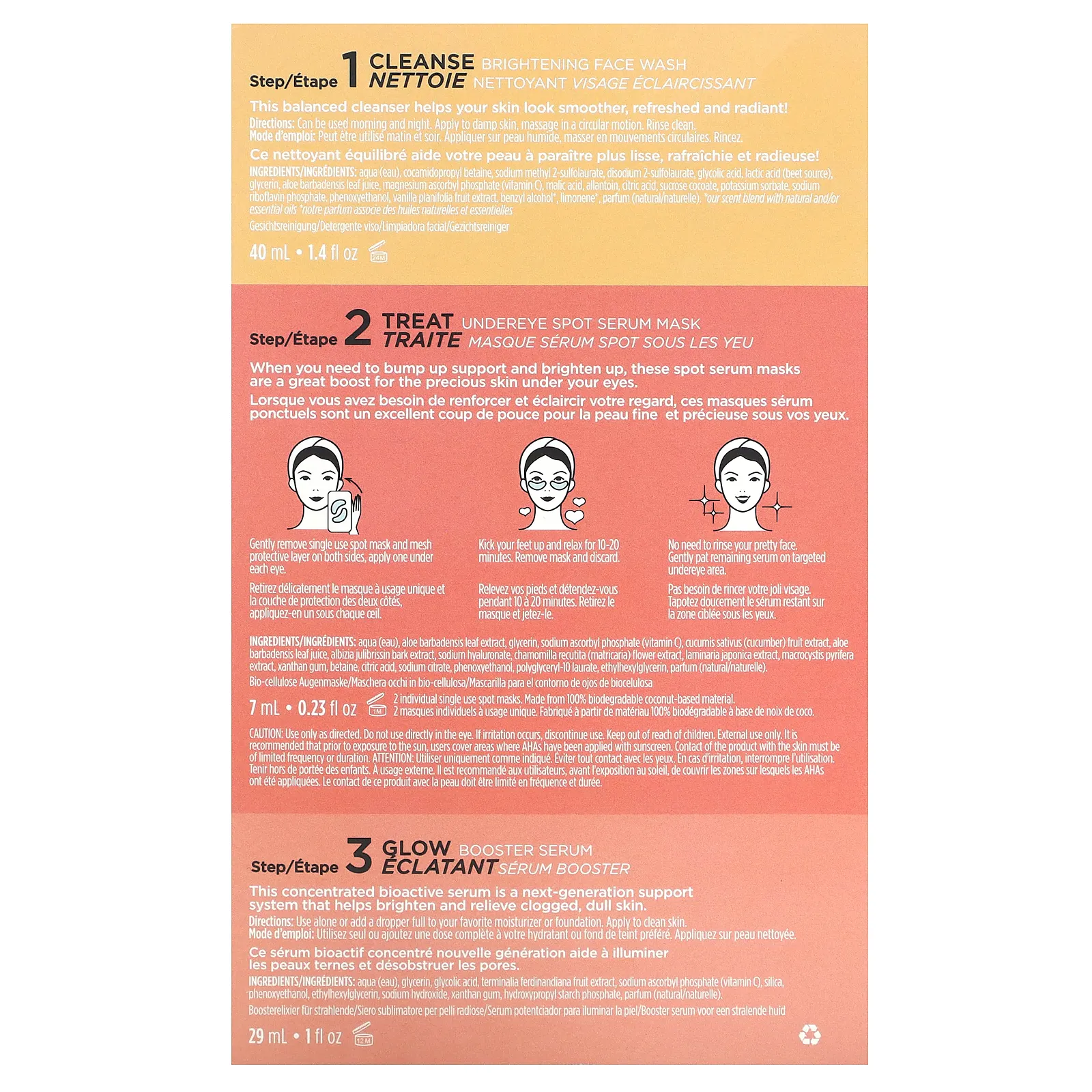 Pacifica, Набор для ухода за кожей Glow Baby, набор из 3 предметов