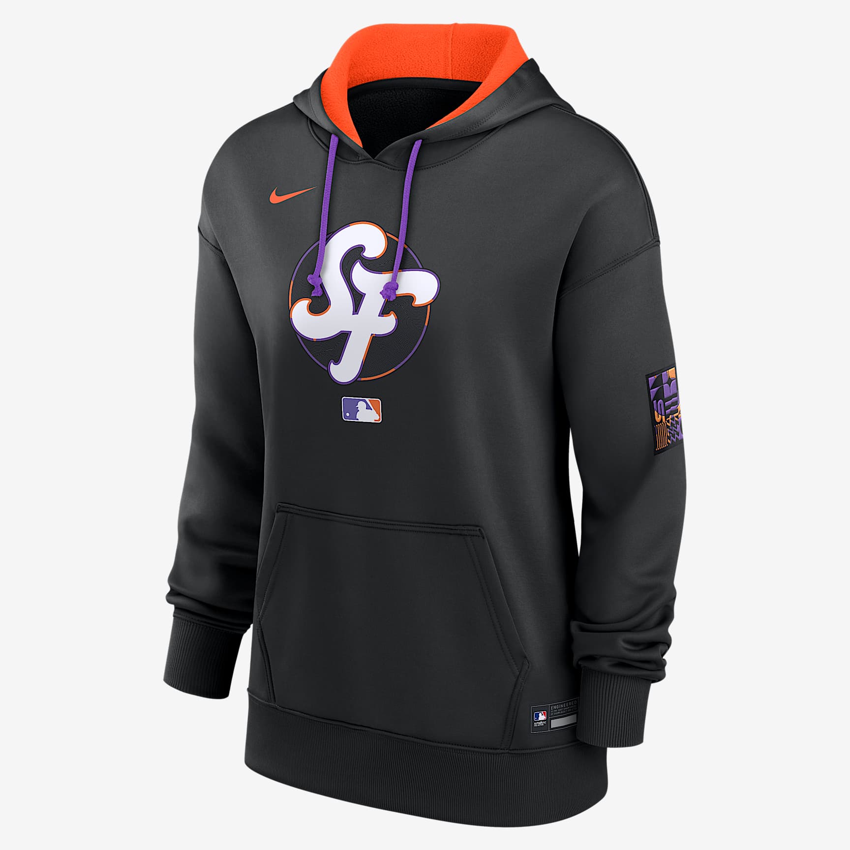 San Francisco Giants Authentic Collection City Connect Women's Nike Therma MLB Pullover Hoodie