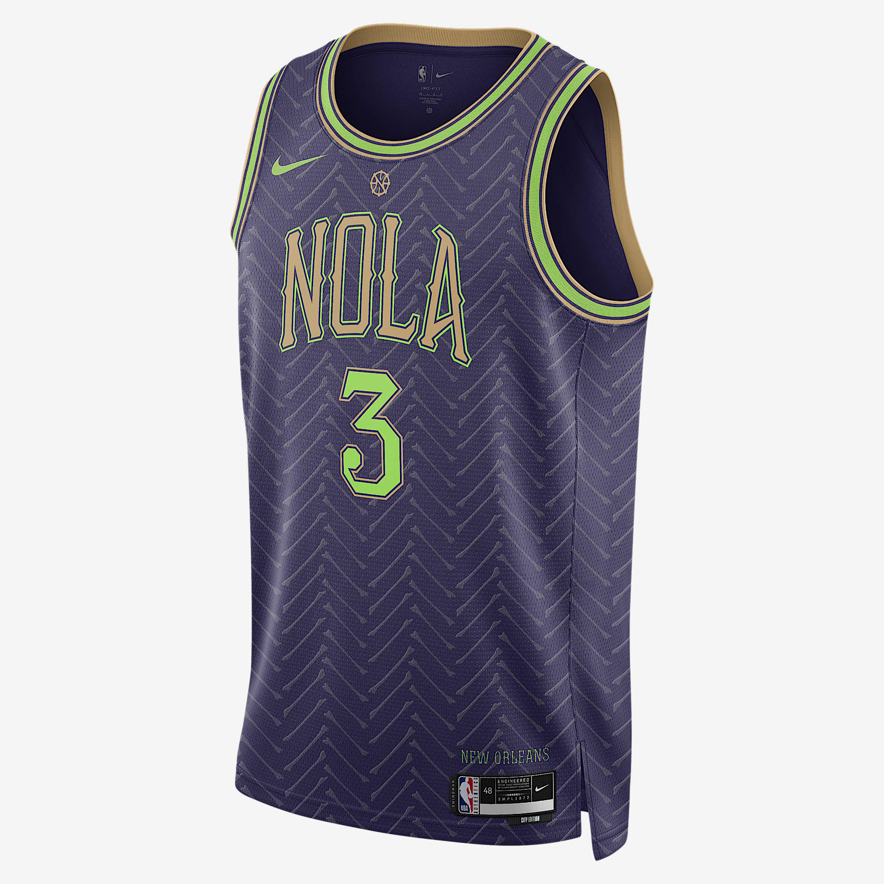 CJ McCollum New Orleans Pelicans 2024/25 City Edition Men's Nike Dri-FIT NBA Swingman Jersey