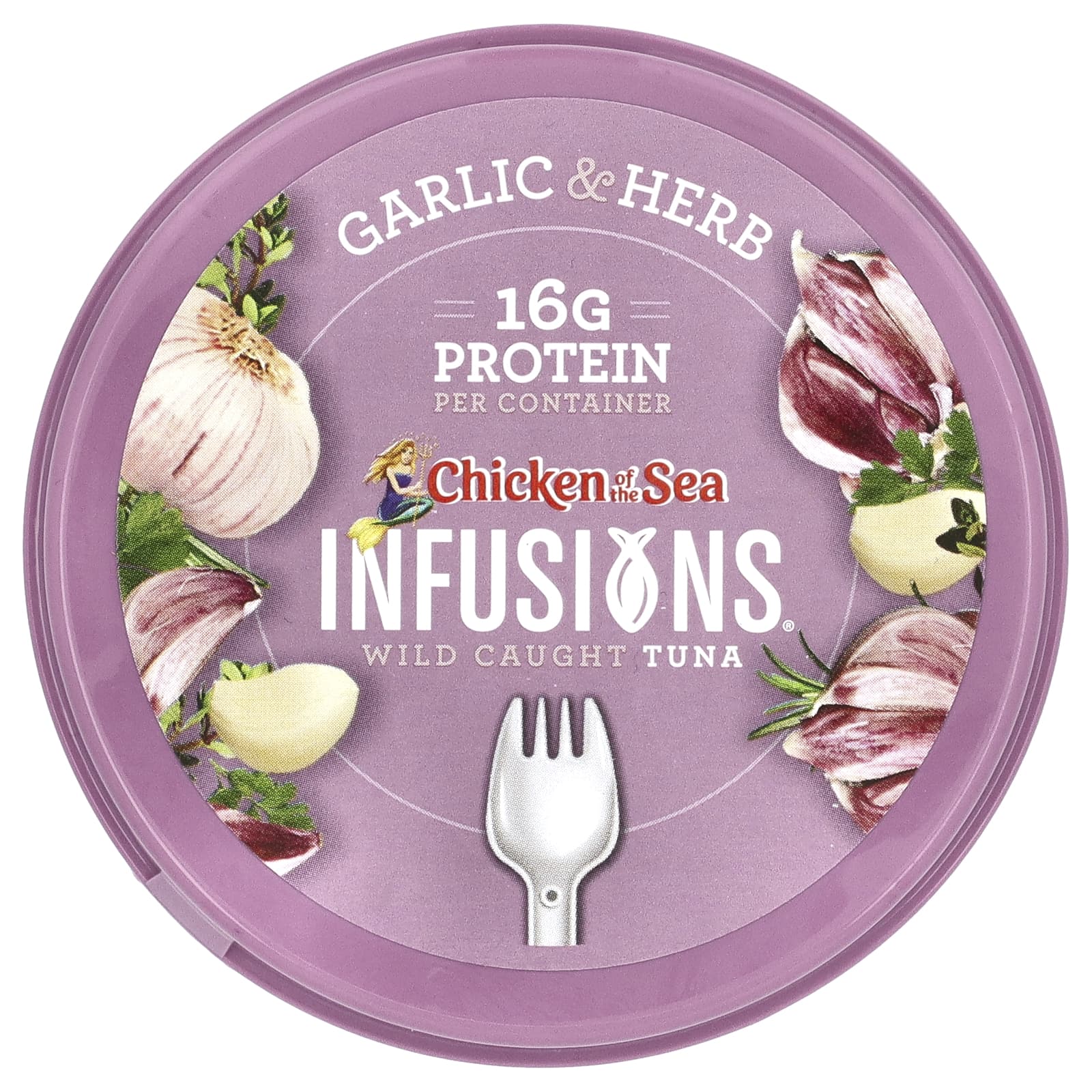 Chicken of the Sea, Настойки из дикого тунца, с чесноком и травами, 80 г (2,8 унции)