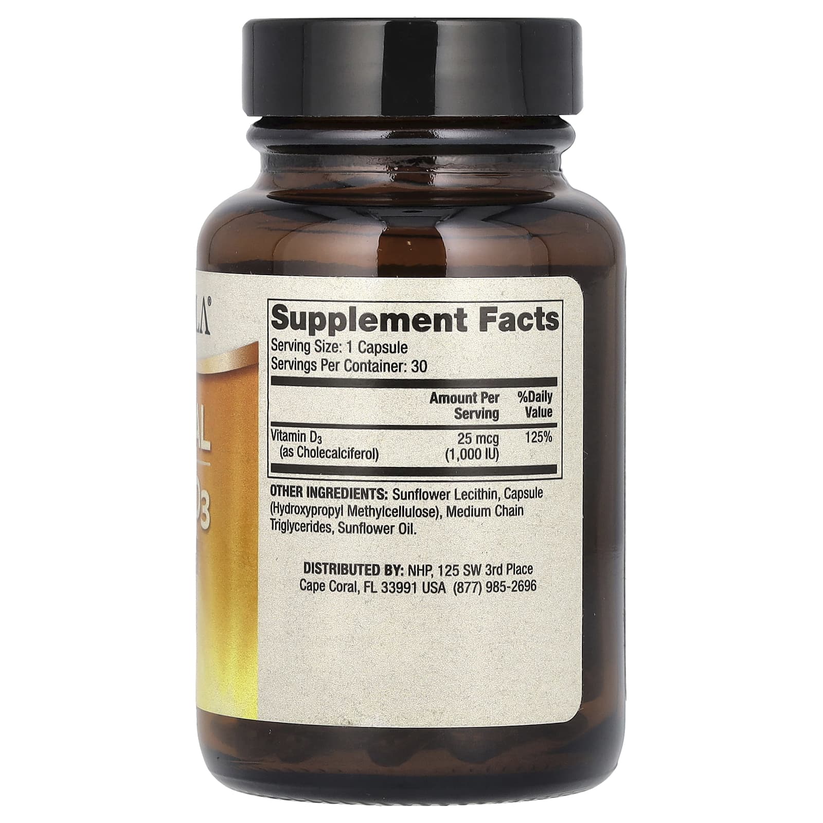 Dr. Mercola, липосомальный витамин D3, 1000 МЕ, 30 капсул