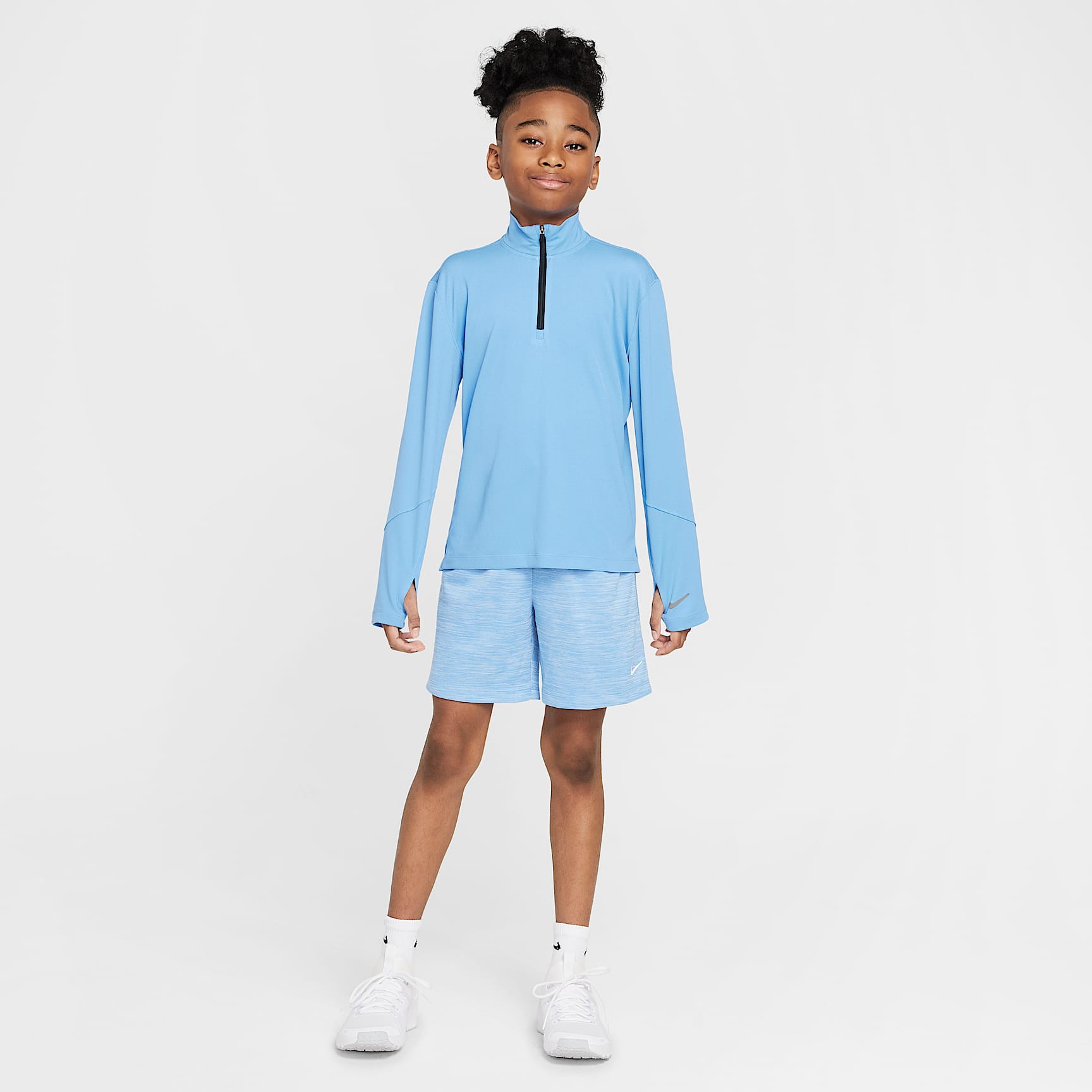 Nike Multi Big Kids' (Boys') Dri-FIT UV Long-Sleeve 1/2-Zip Top