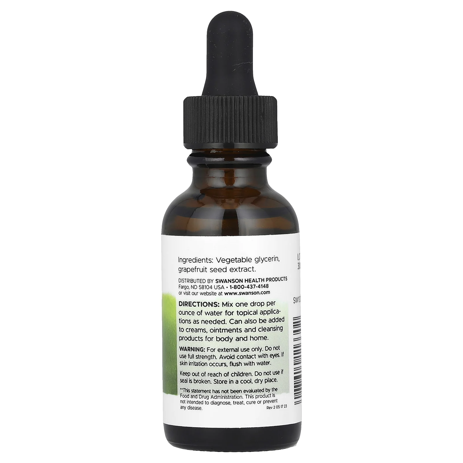 Swanson, Жидкий экстракт косточек грейпфрута, 29,6 мл (1 жидк. Унция)
