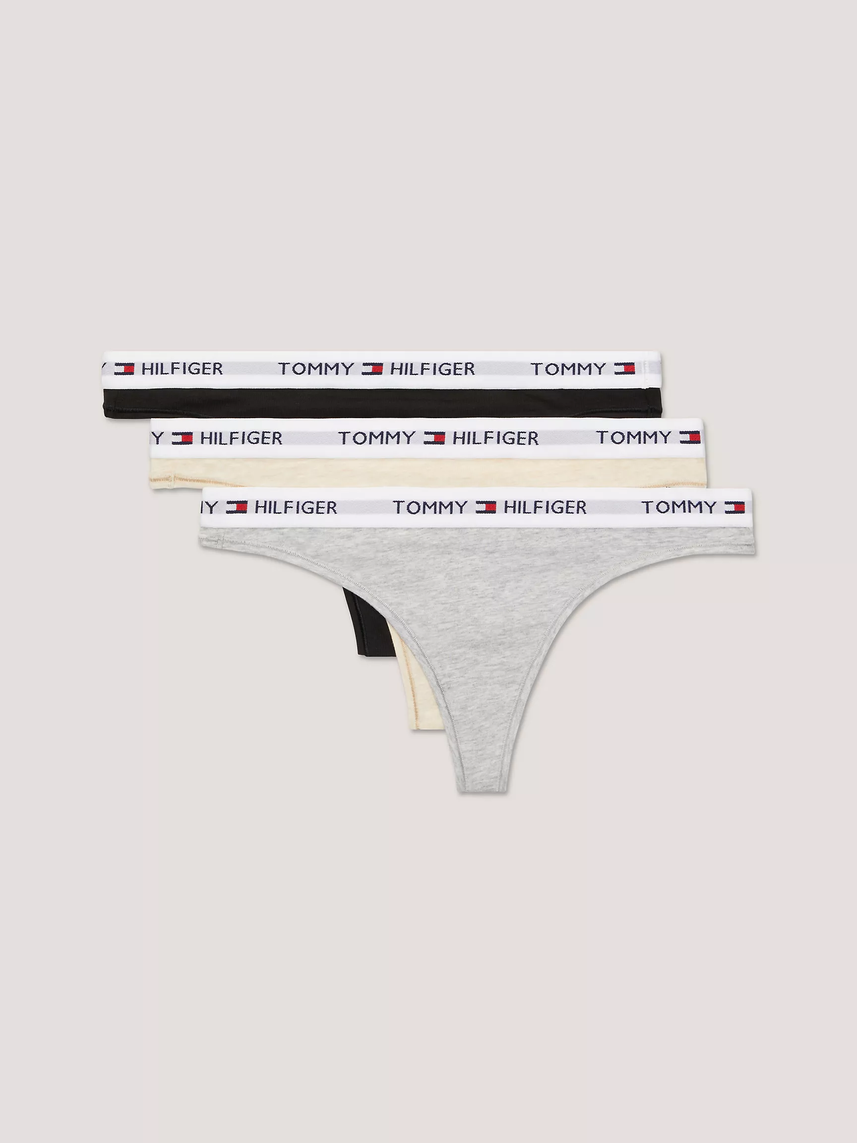 Женское нижнее белье Tommy Hilfiger, Стринги с логотипом Tommy (набор 3 шт.)