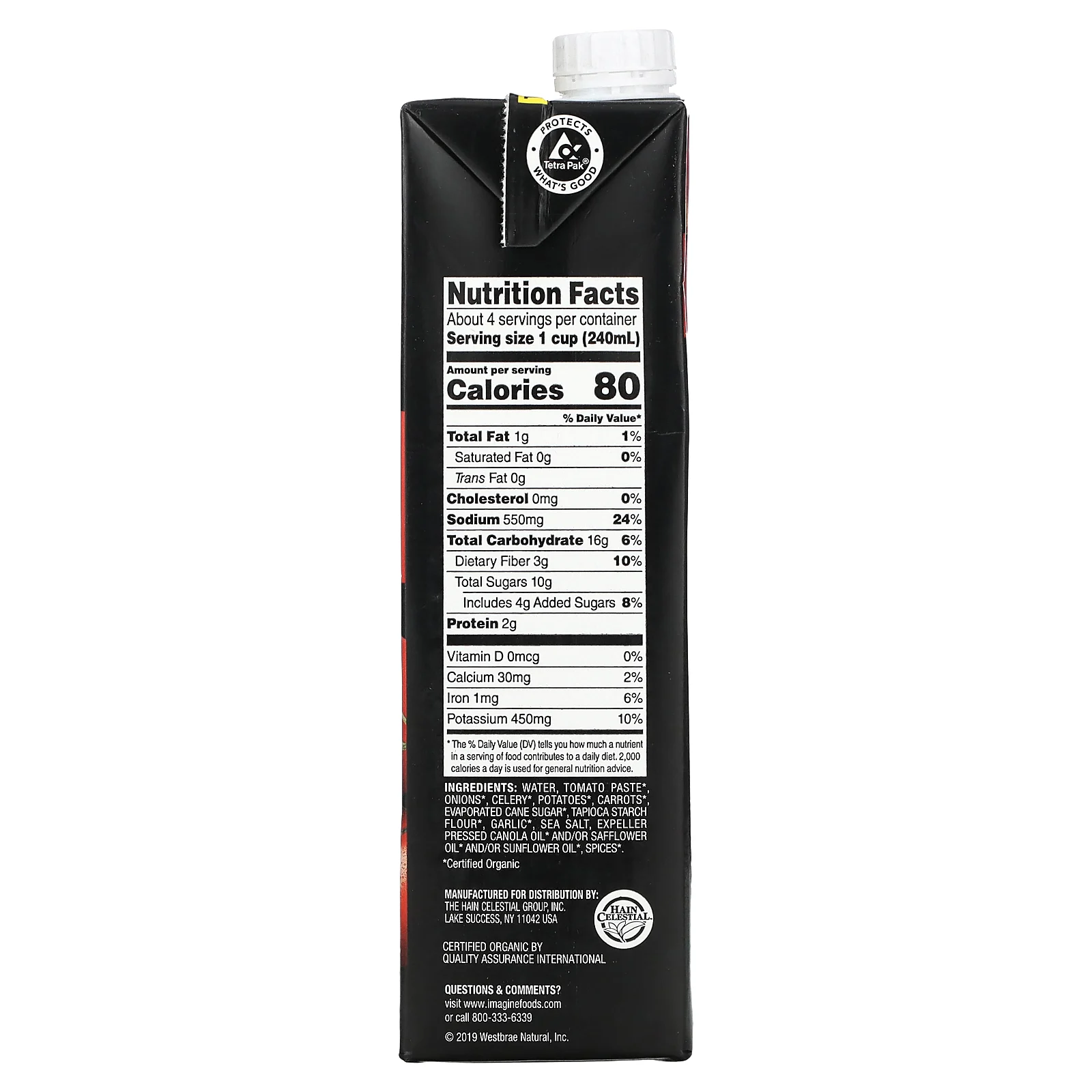 Imagine Soups, органический томатный крем-суп, 946 мл (32 жидк. унции)