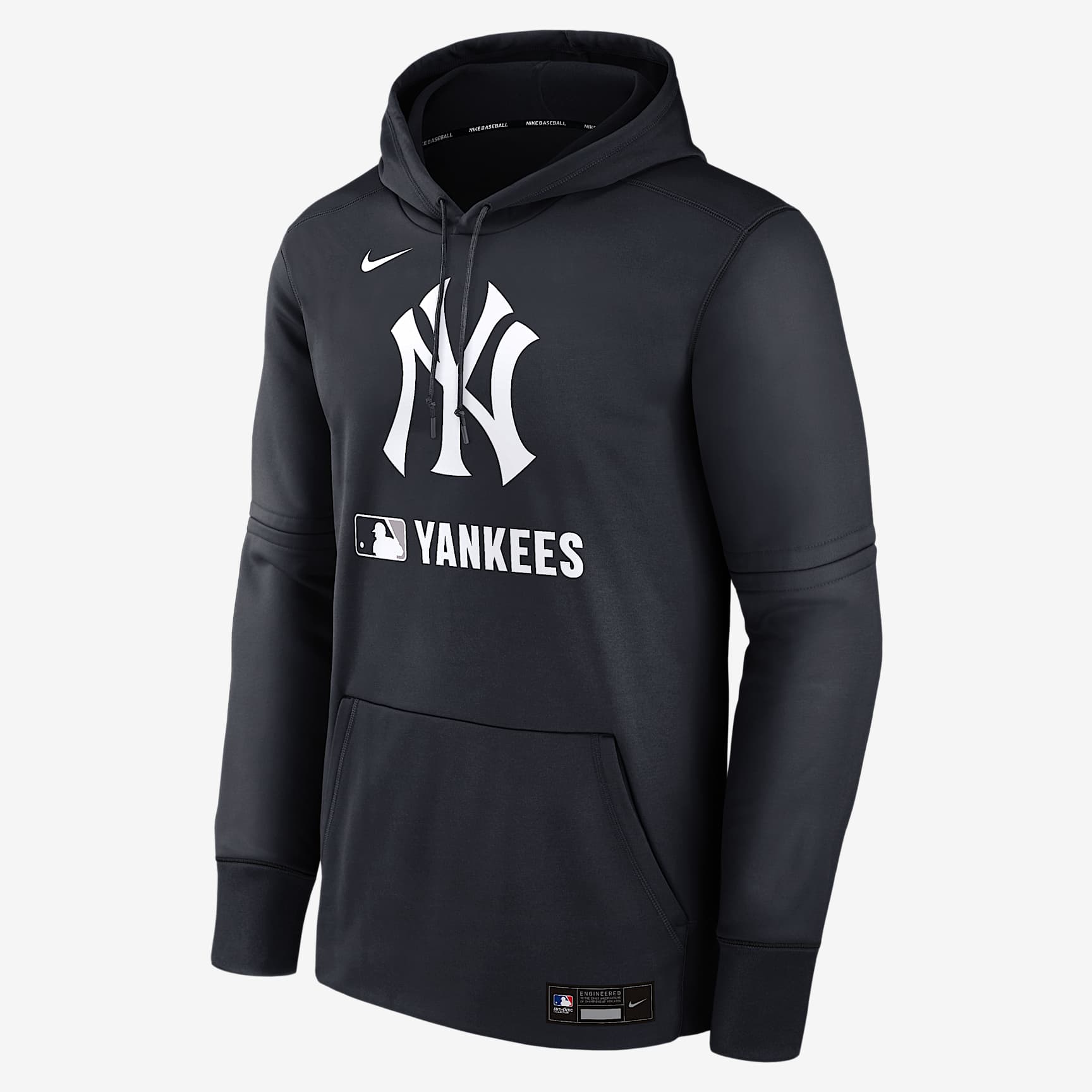 New York Yankees Authentic Collection Men's Nike Therma MLB Pullover Hoodie