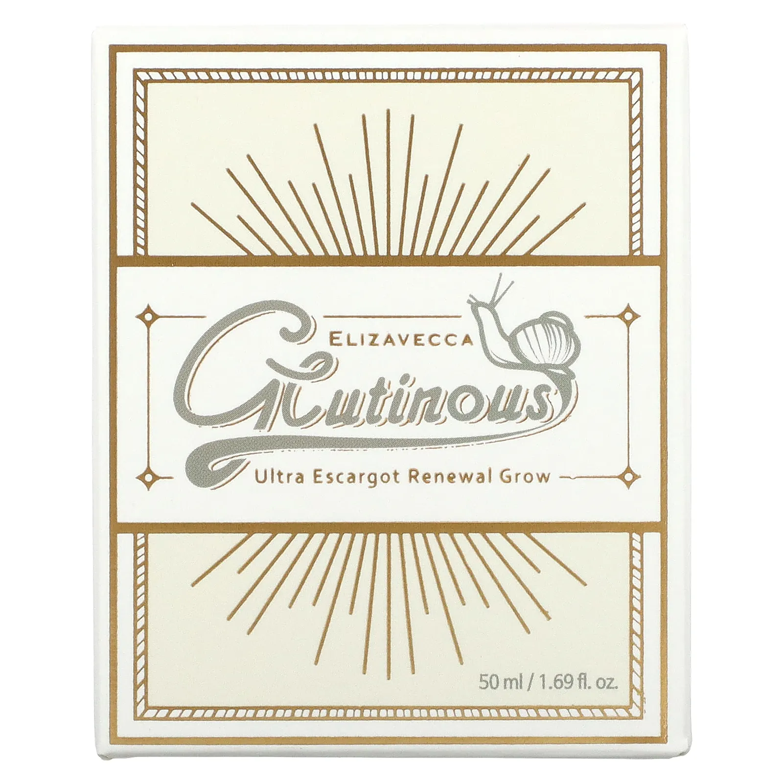 Elizavecca, Glutinous, Ultra Escargot Renewal Grow, 50 мл (1,69 жидк. Унции)