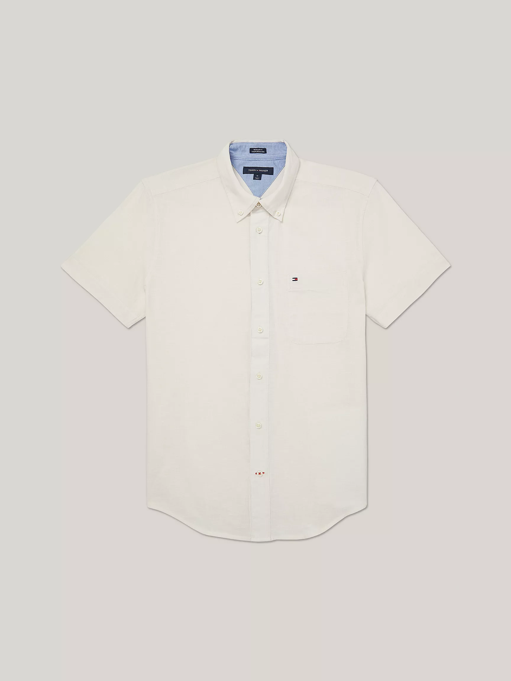 Мужская рубашка Tommy Hilfiger, Рубашка стандартного кроя из льна и хлопка