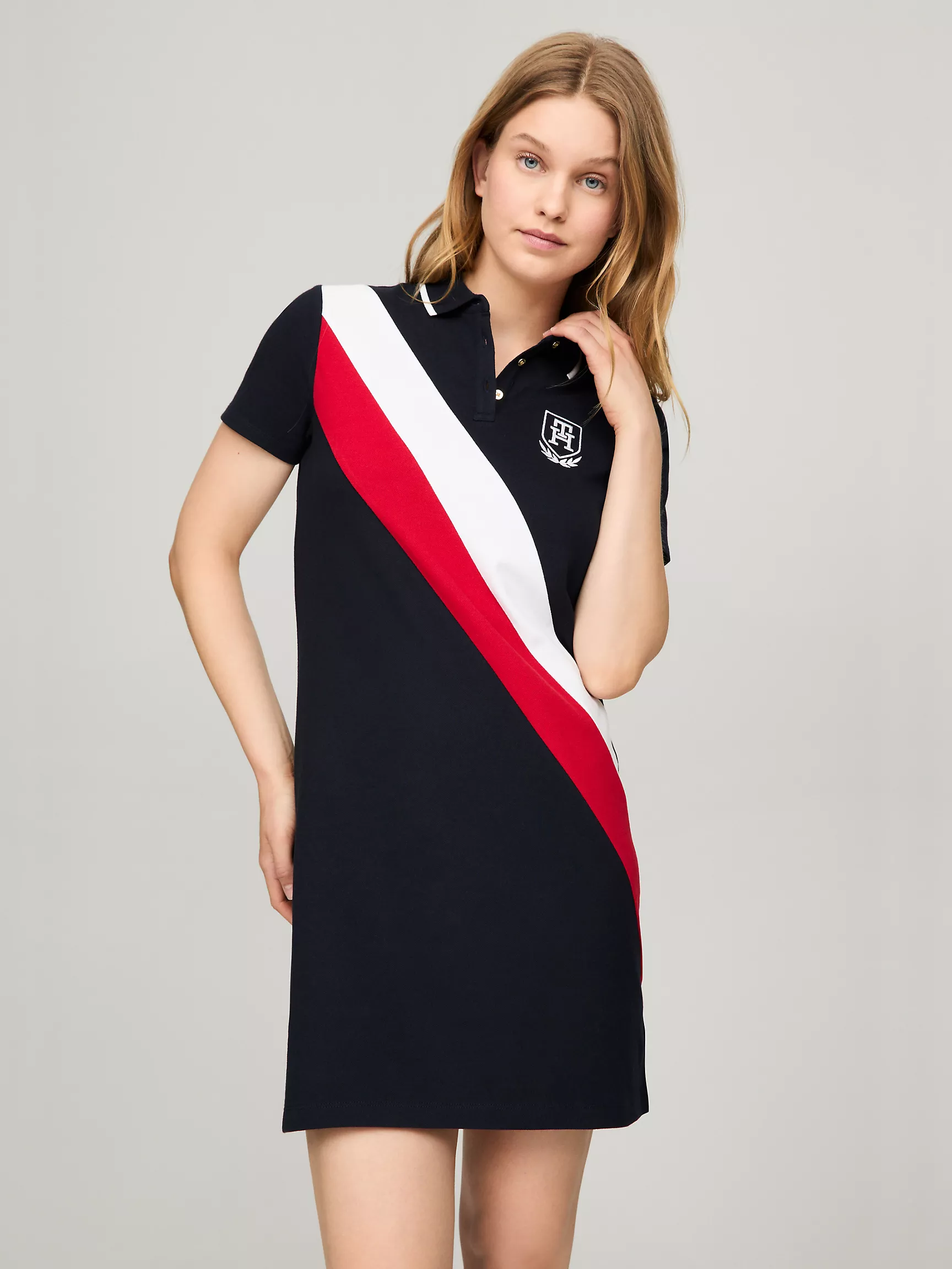 Женское платье Tommy Hilfiger, Поло-платье с полосками Banner