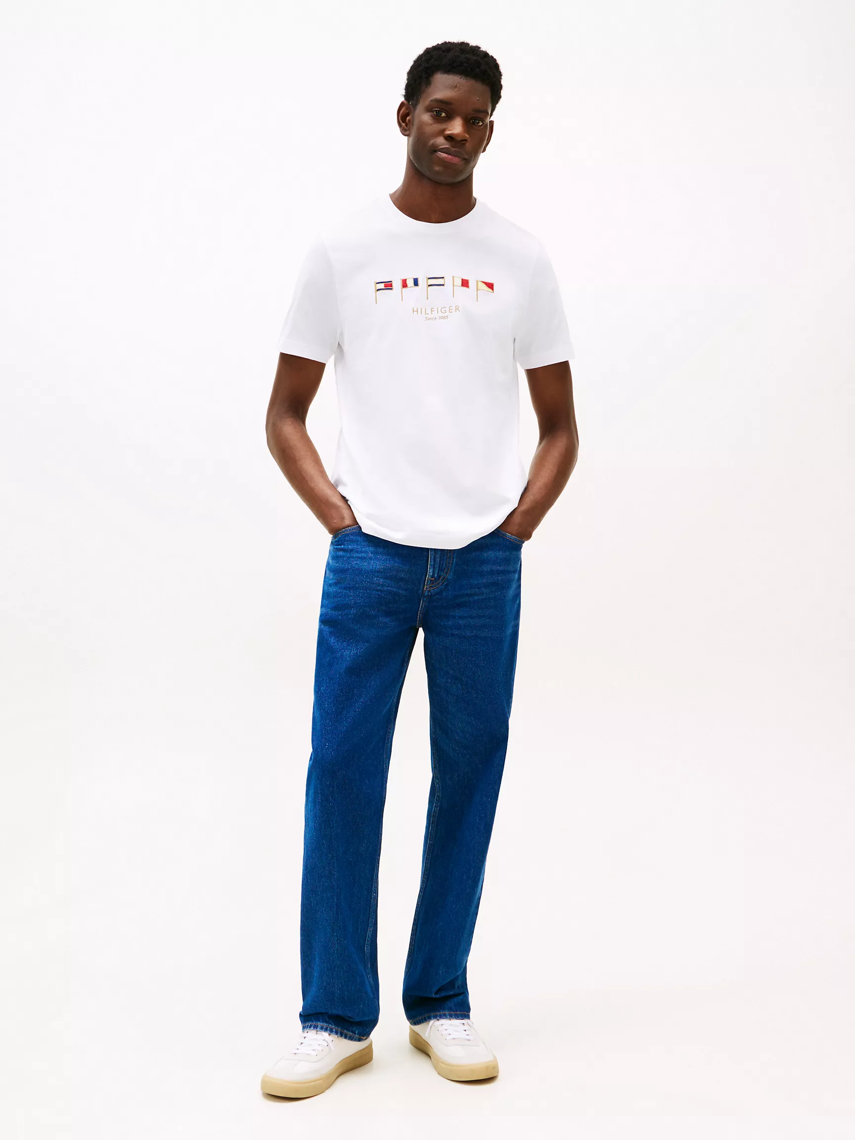 Мужская футболка Tommy Hilfiger, Футболка с вышитым морским флагом