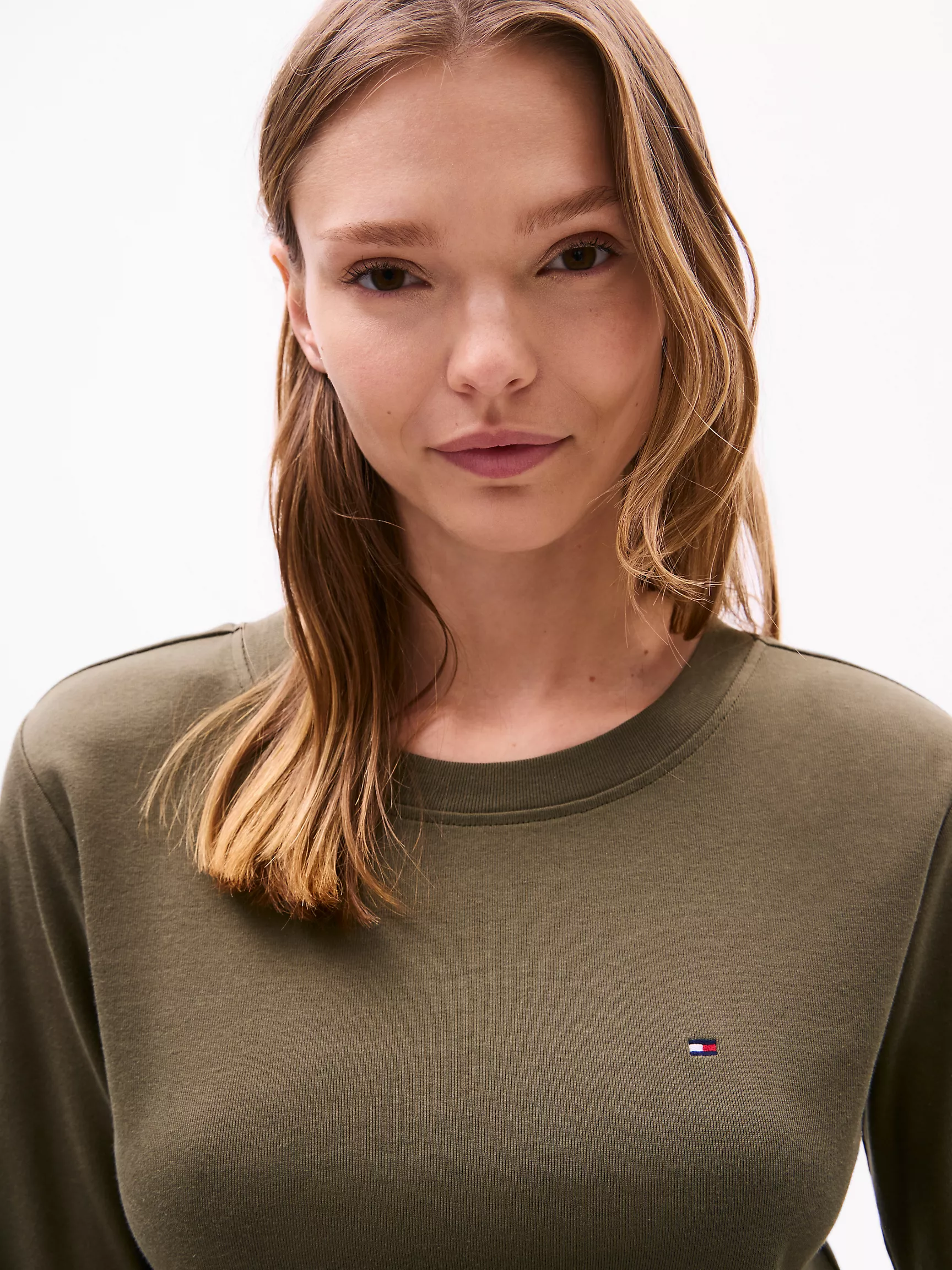 Женская футболка Tommy Hilfiger, Футболка с длинным рукавом и круглым вырезом "любимая модель"