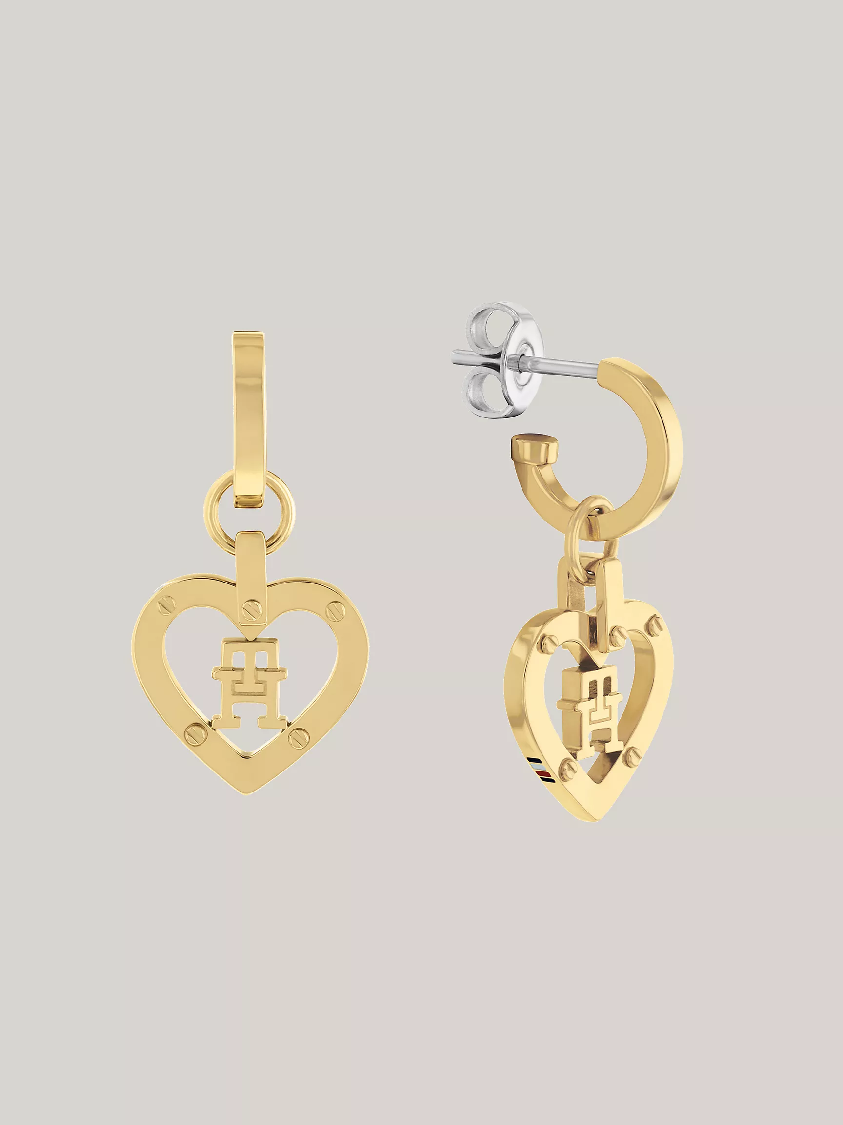 Женская серьга Tommy Hilfiger, Серьги-сердечки Monogram