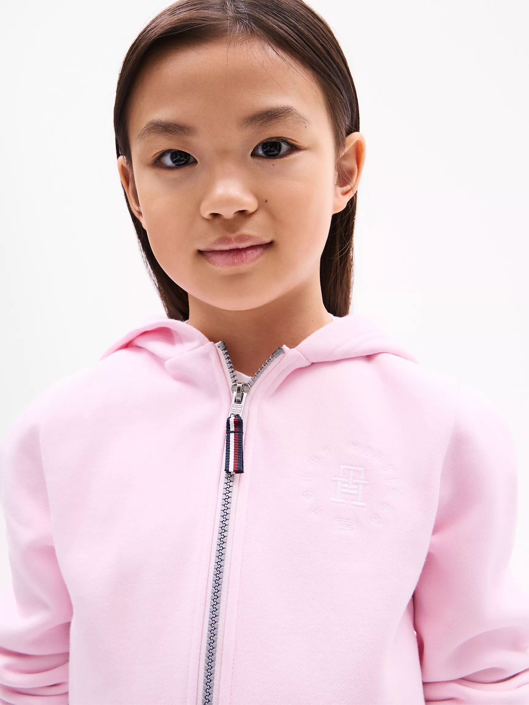 Худи для девочек Tommy Hilfiger, Детское худи с круглым логотипом