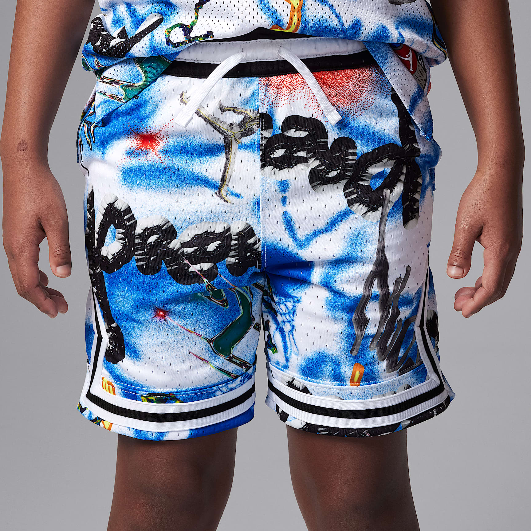 Jordan Dri-FIT Big Kids' MJ Printed Sport Diamond Shorts