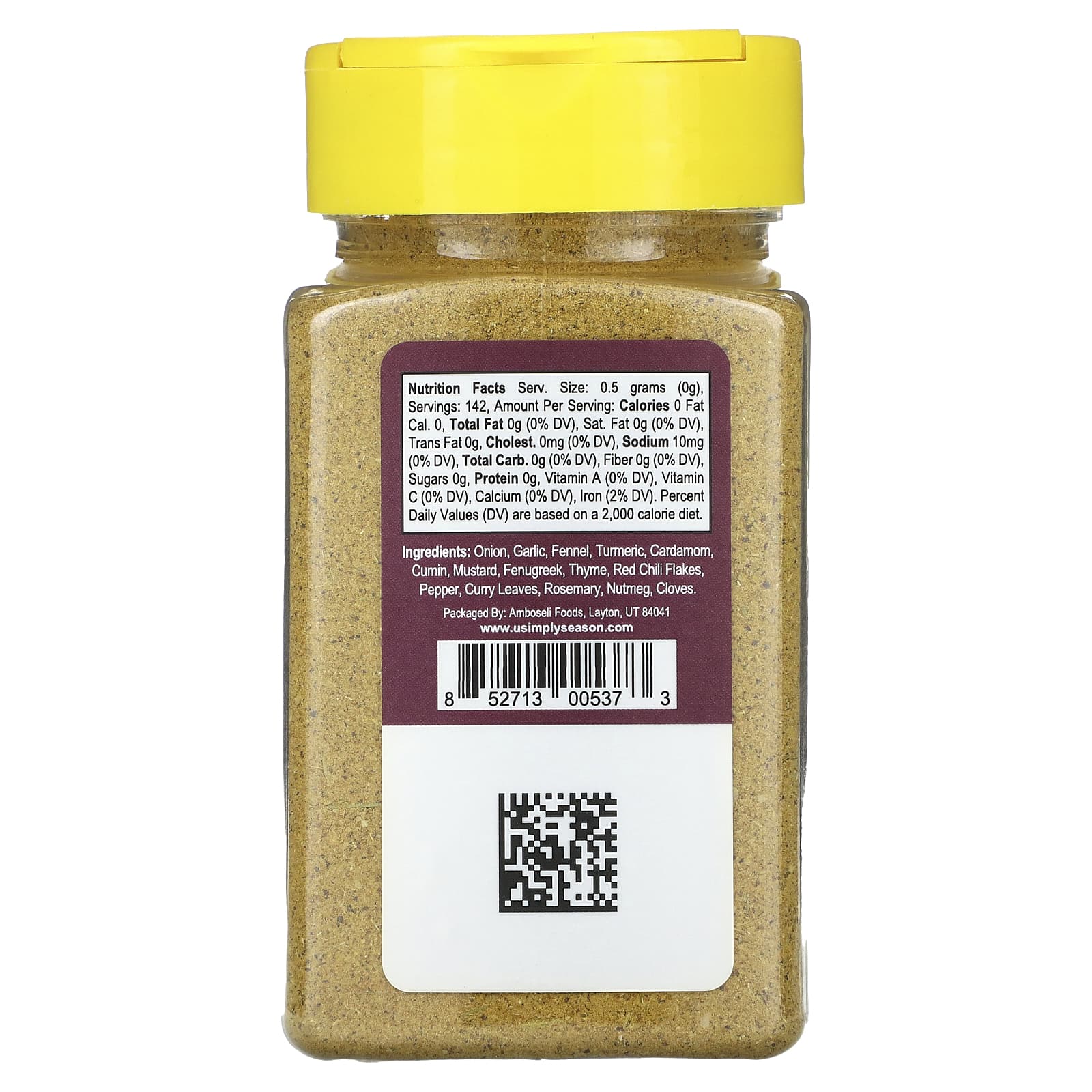 USimplySeason, Artisan, смесь специй, для вадуванцев, 169 г (6 унций)