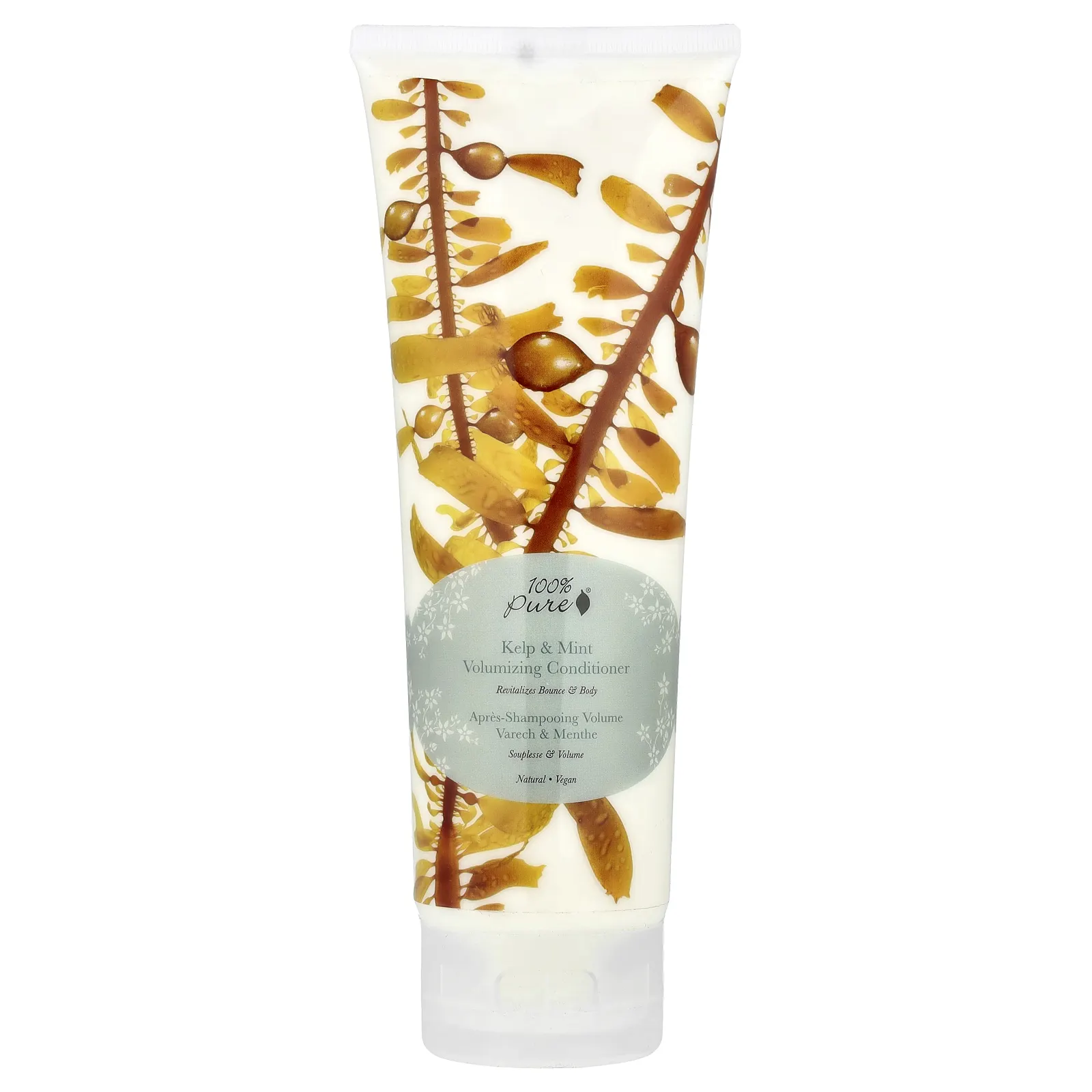 100% Pure, Кондиционер для увеличения объема Kelp & Mint, 236 мл (8 жидк. Унций)