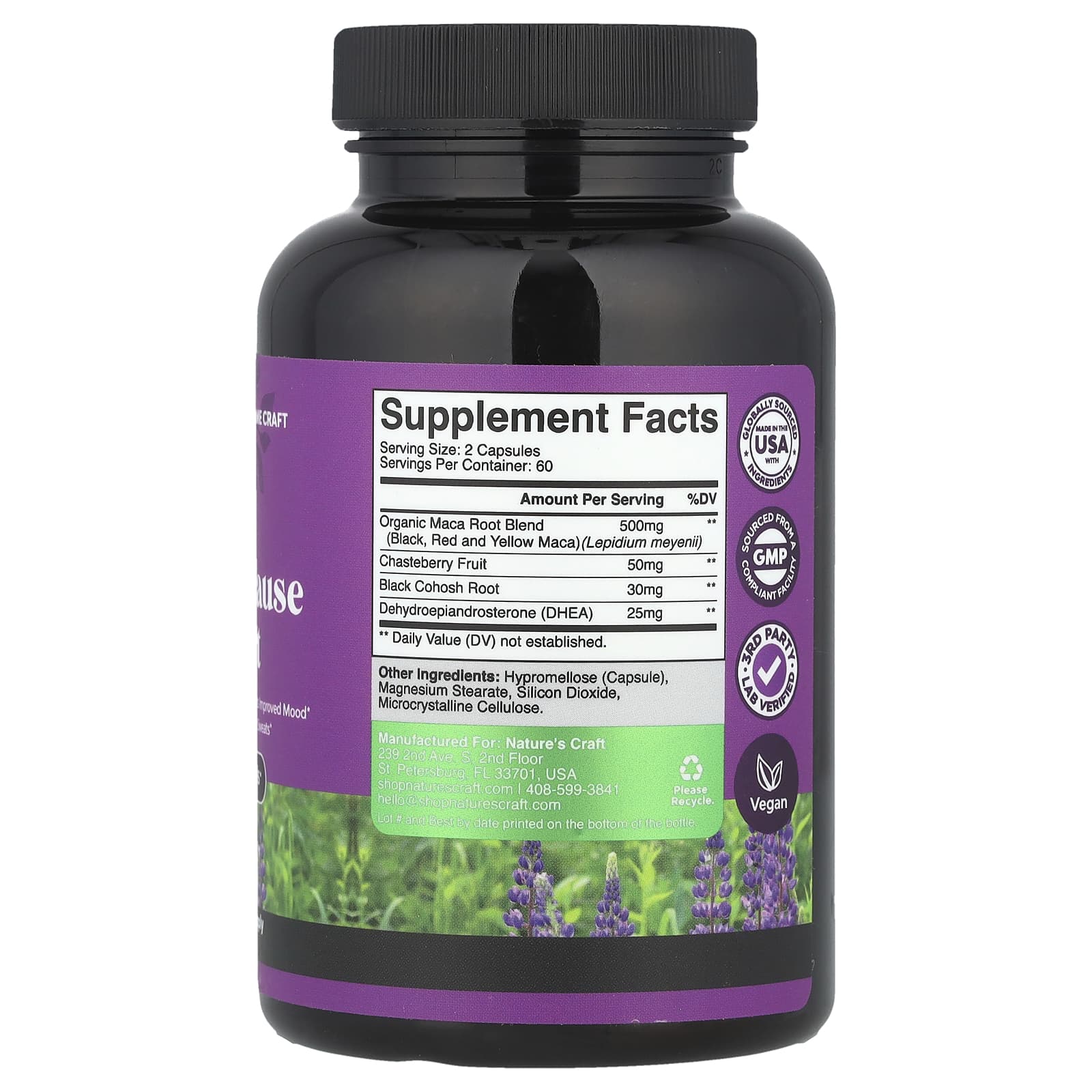 Nature's Craft, Женское здоровье, поддержка в период перименопаузы, 120 капсул