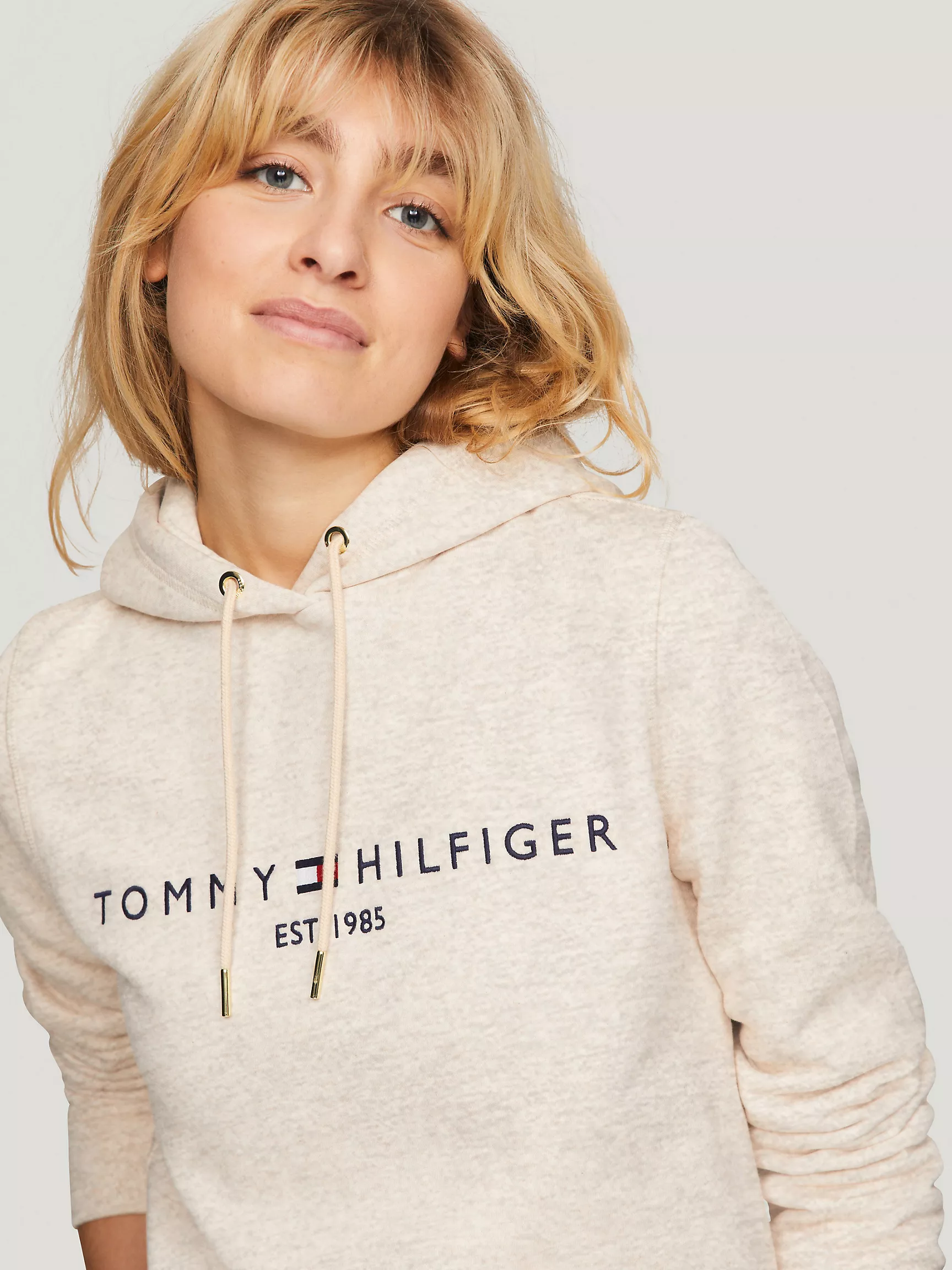 Женское худи Tommy Hilfiger, Худи с вышитым логотипом Tommy